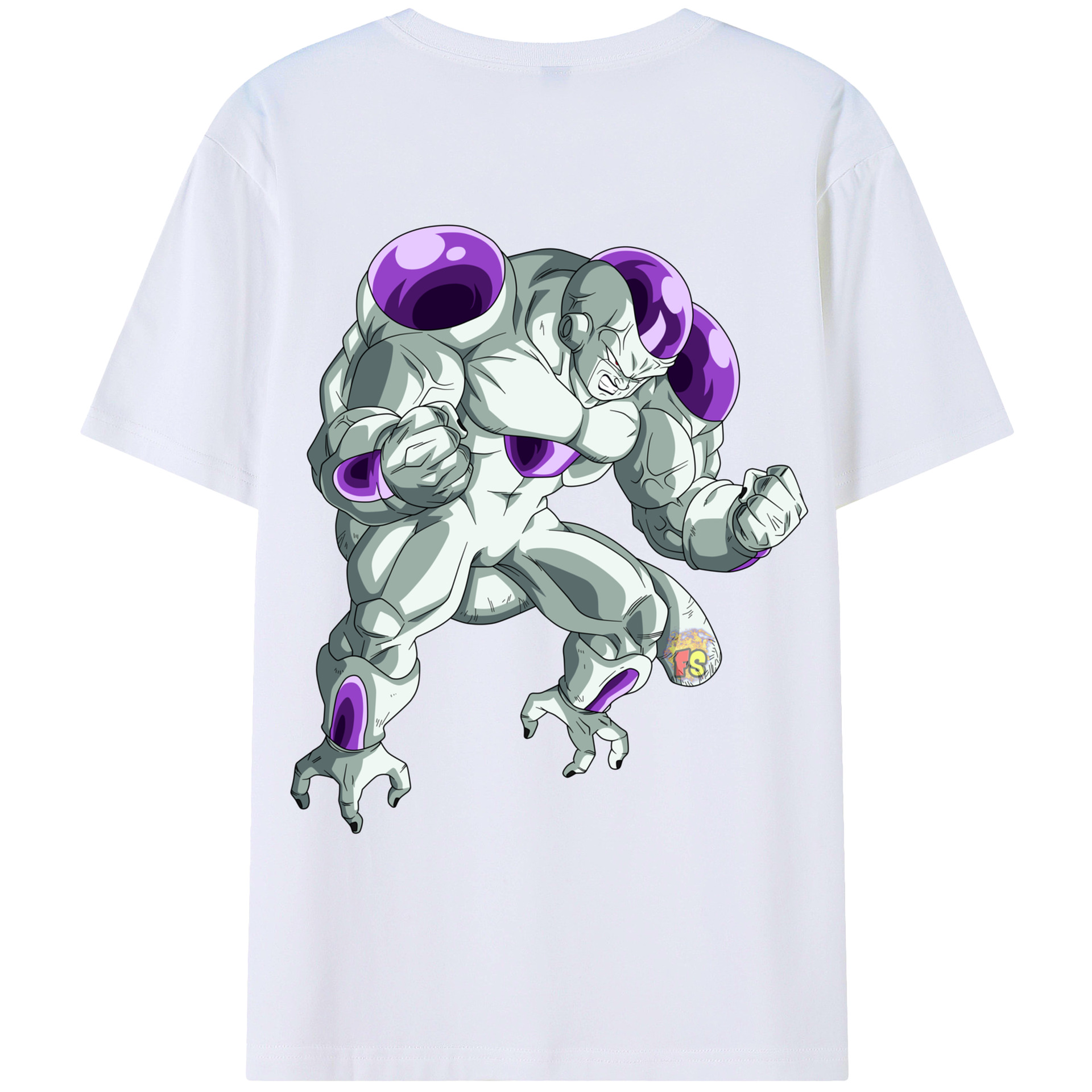 （画像用） ドラゴンボール フリーザ DRAGON BALL Frieza 綿100％ メンズ半袖Tシャツ（バックプリント） 通気性