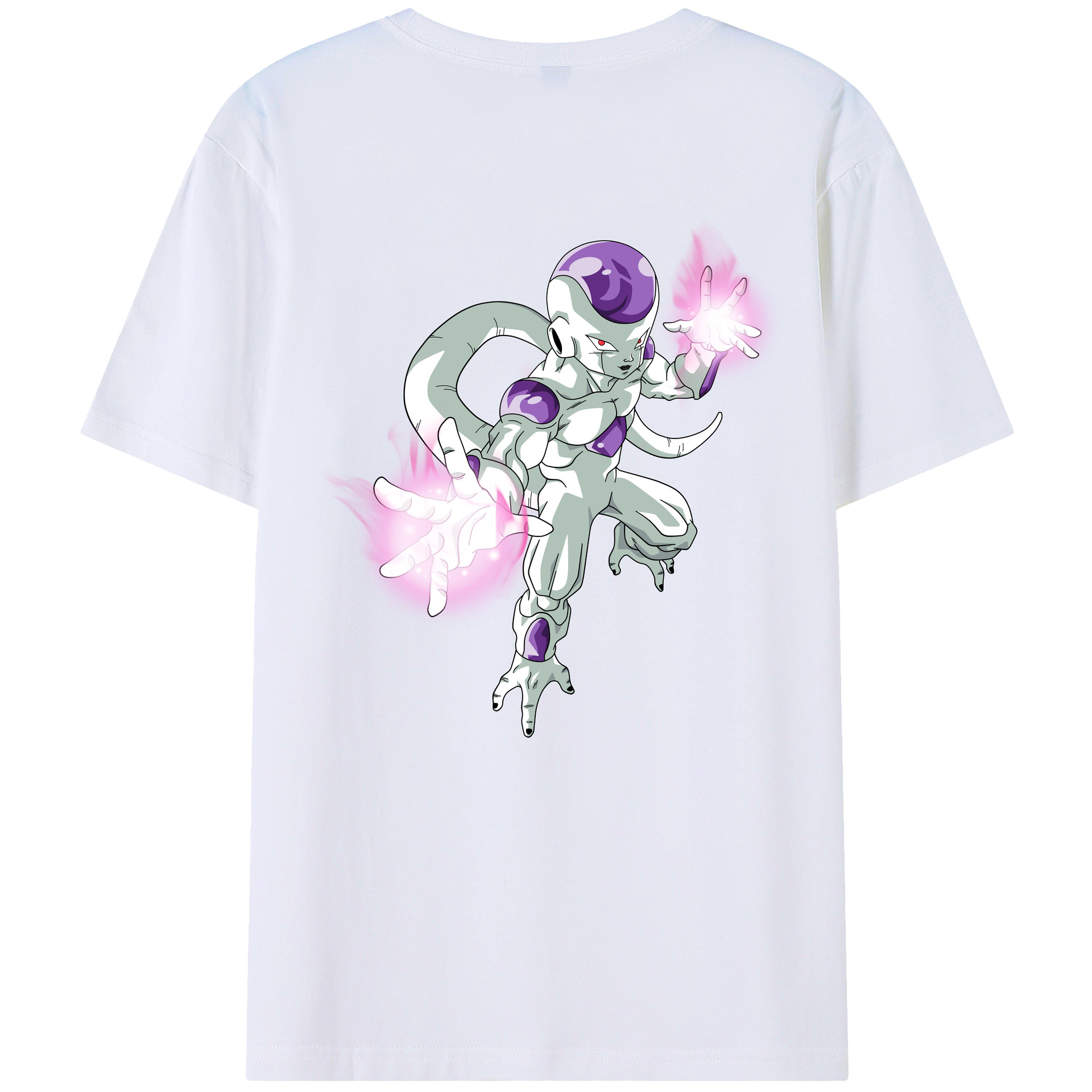 （画像用） ドラゴンボール フリーザ DRAGON BALL Frieza 綿100％ メンズ半袖Tシャツ（バックプリント） 通気性