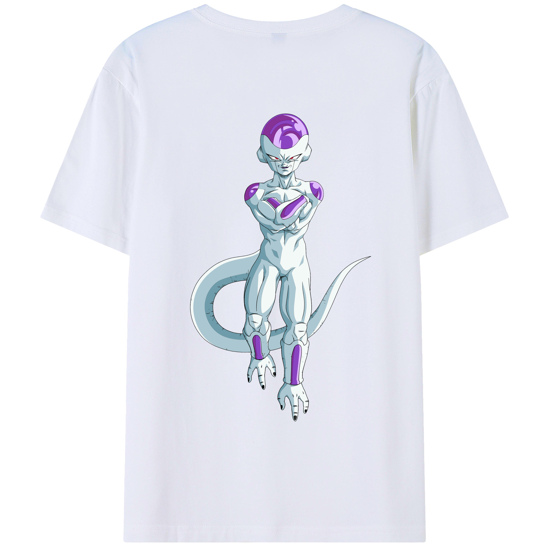 （画像用） ドラゴンボール フリーザ DRAGON BALL Frieza 綿100％ メンズ半袖Tシャツ（バックプリント） 通気性