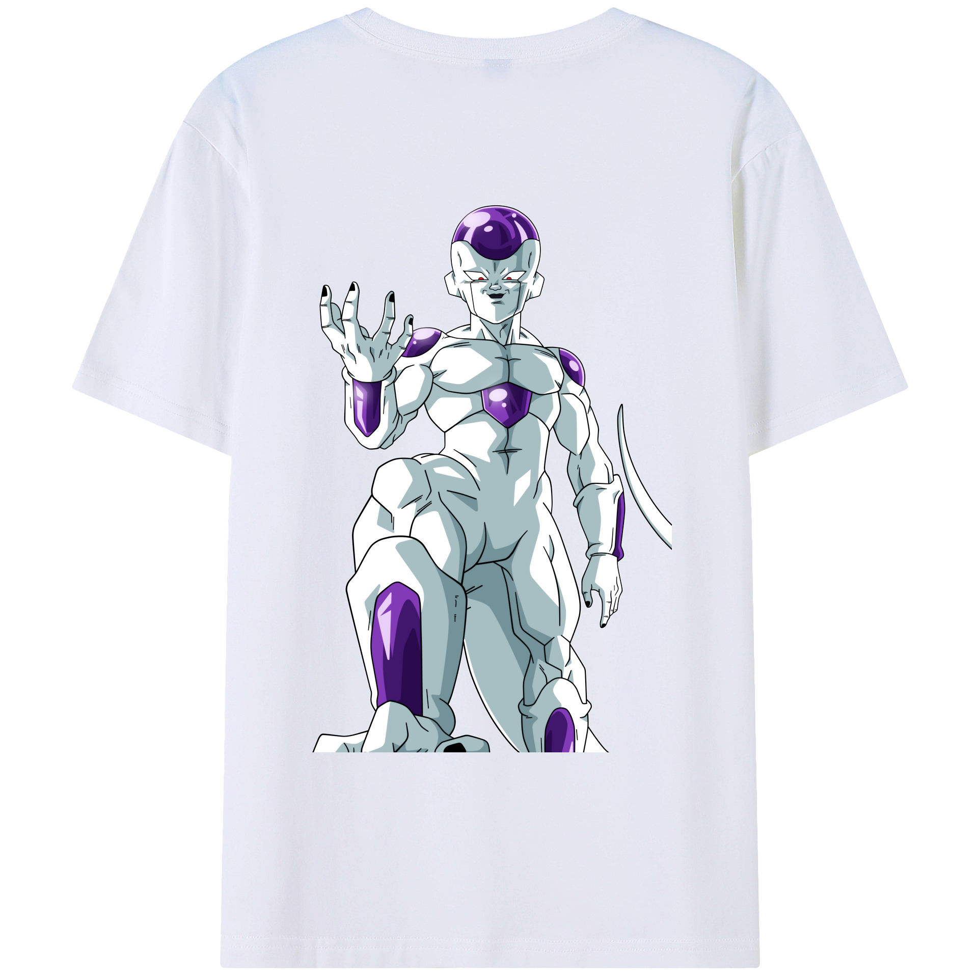 （画像用） ドラゴンボール フリーザ DRAGON BALL Frieza 綿100％ メンズ半袖Tシャツ（バックプリント） 通気性