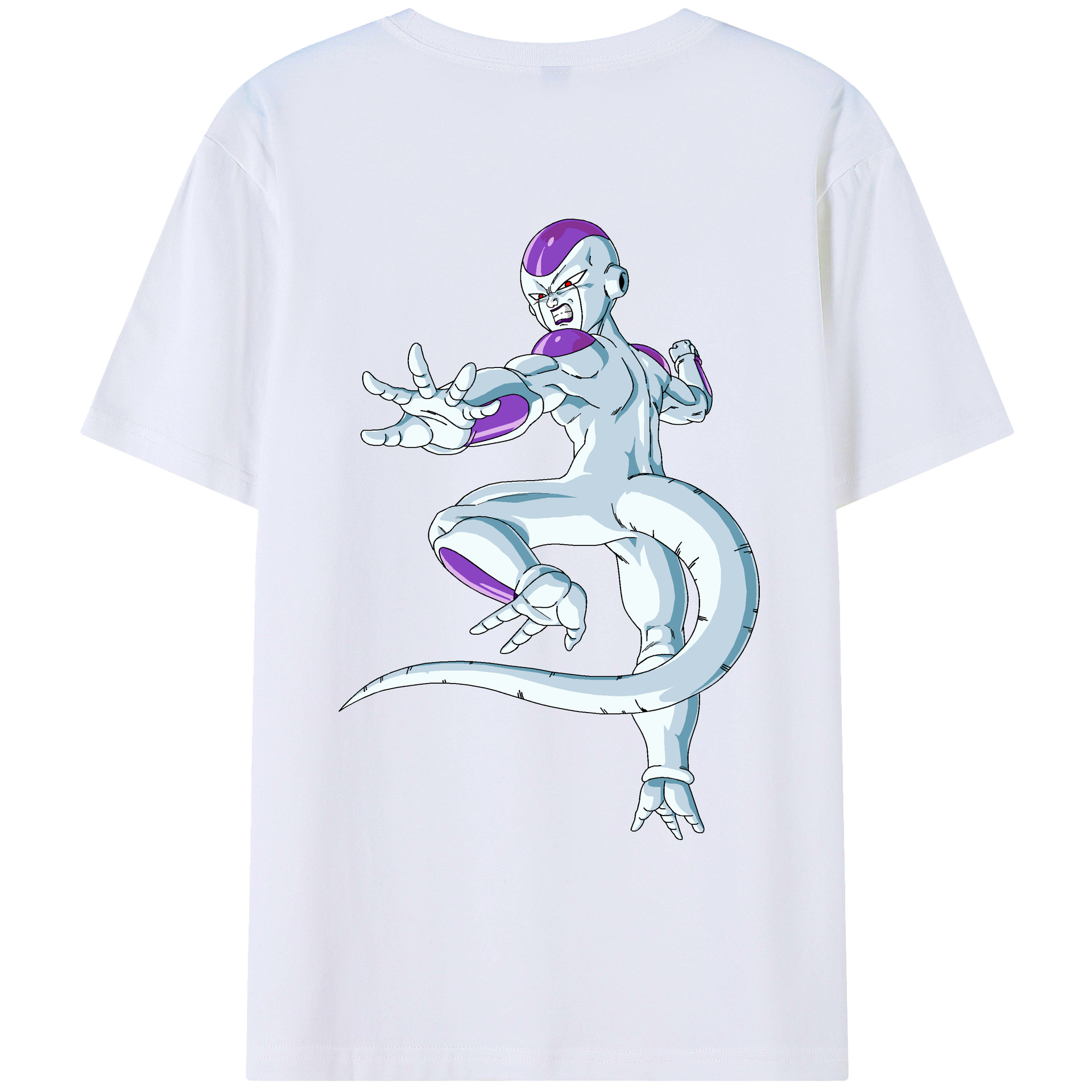 （画像用） ドラゴンボール フリーザ DRAGON BALL Frieza 綿100％ メンズ半袖Tシャツ（バックプリント） 通気性