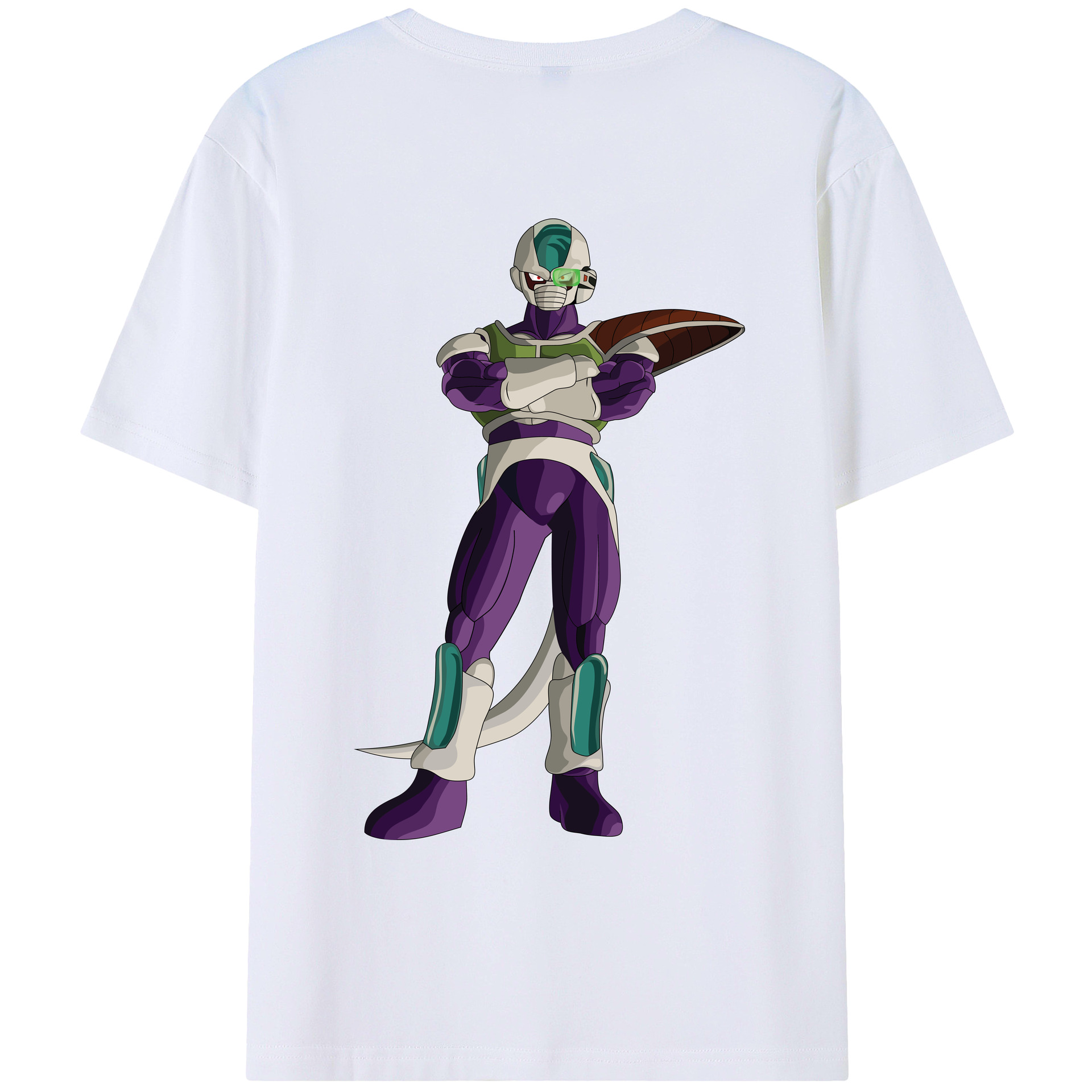 （画像用） ドラゴンボール フリーザ DRAGON BALL Frieza 綿100％ メンズ半袖Tシャツ（バックプリント） 通気性