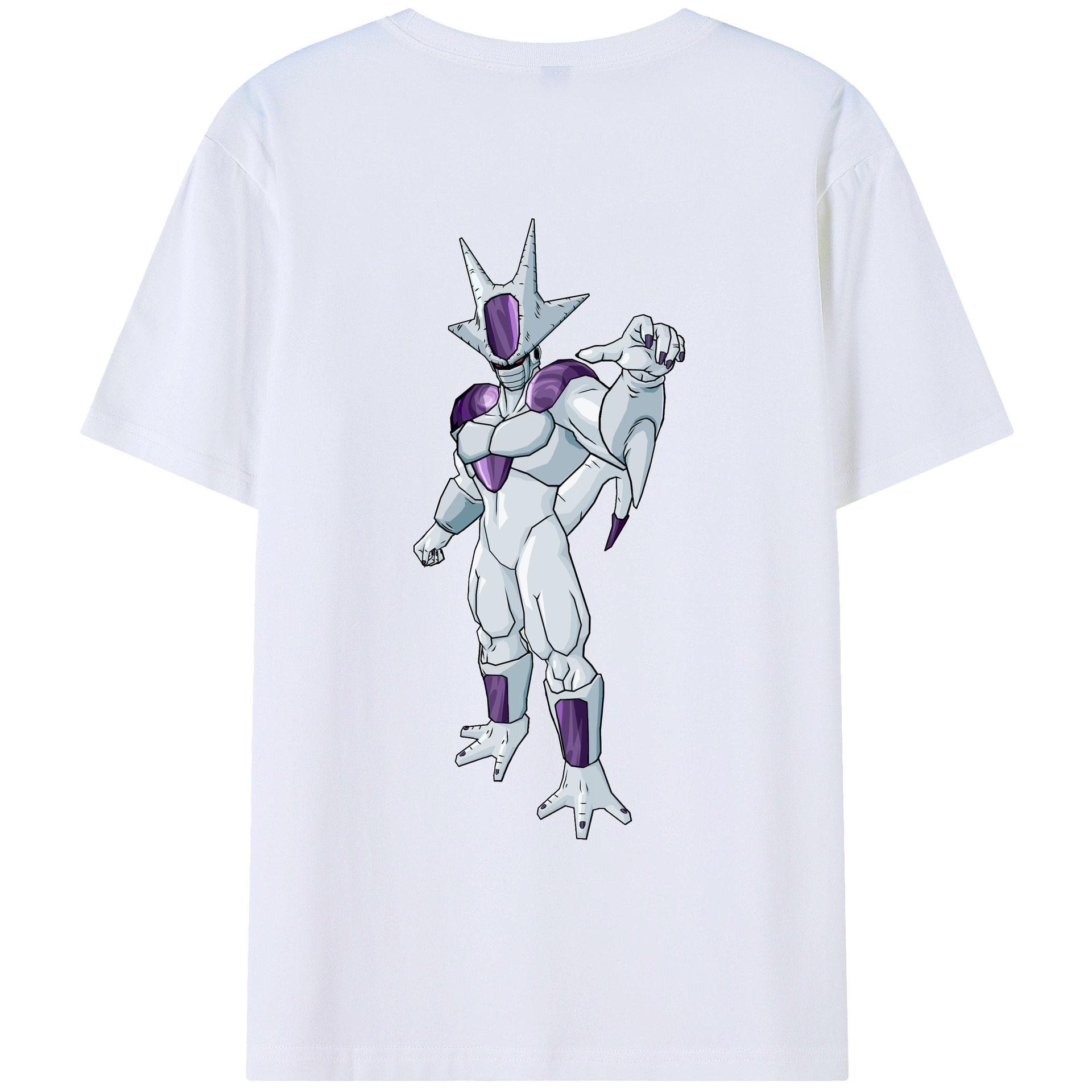 （画像用） ドラゴンボール クウラ DRAGON BALL Cooler Coora 綿100％ メンズ半袖Tシャツ（バックプリント） 通気性