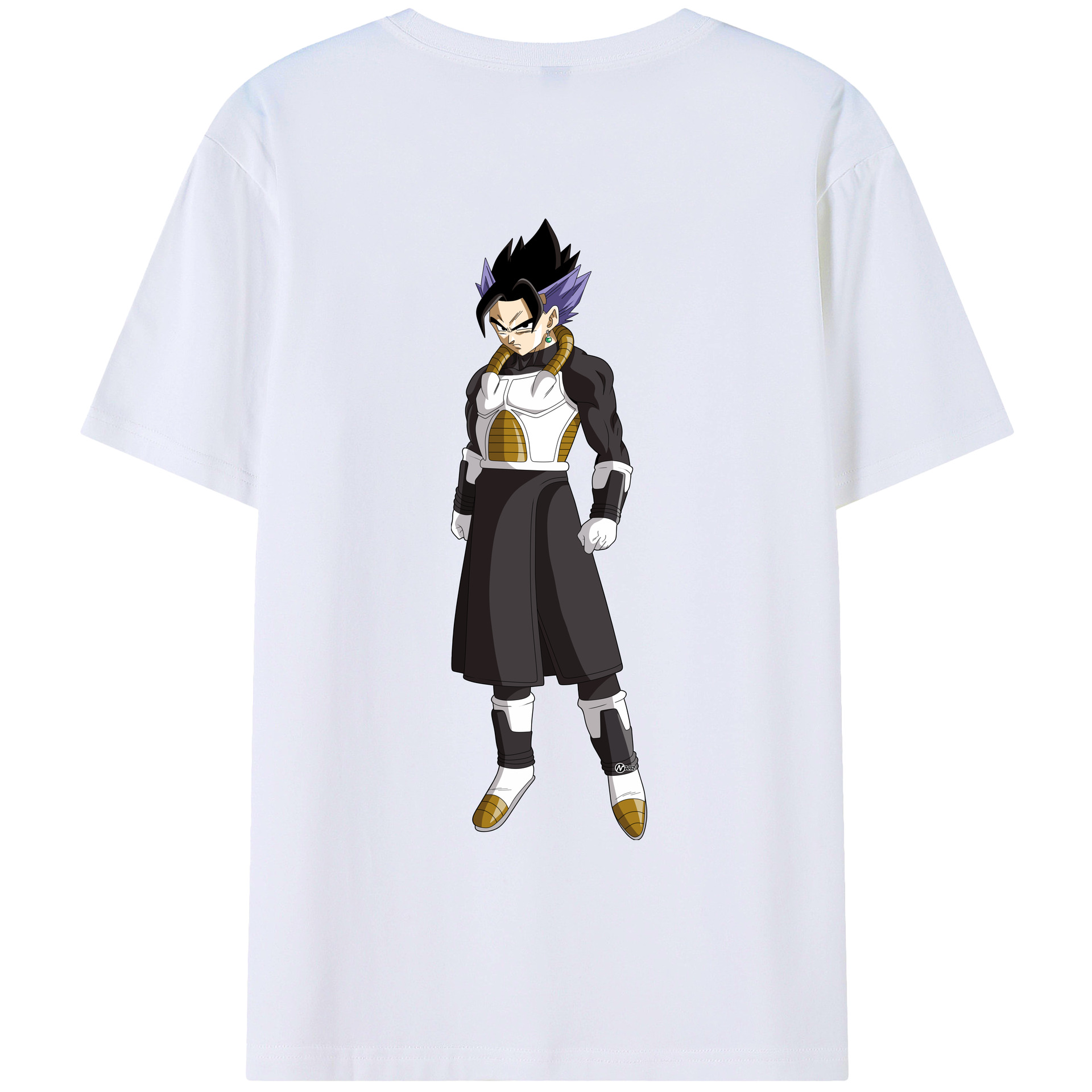（画像用） ドラゴンボール ベジット DRAGON BALL Vegetto 綿100％ メンズ半袖Tシャツ（バックプリント） 通気性
