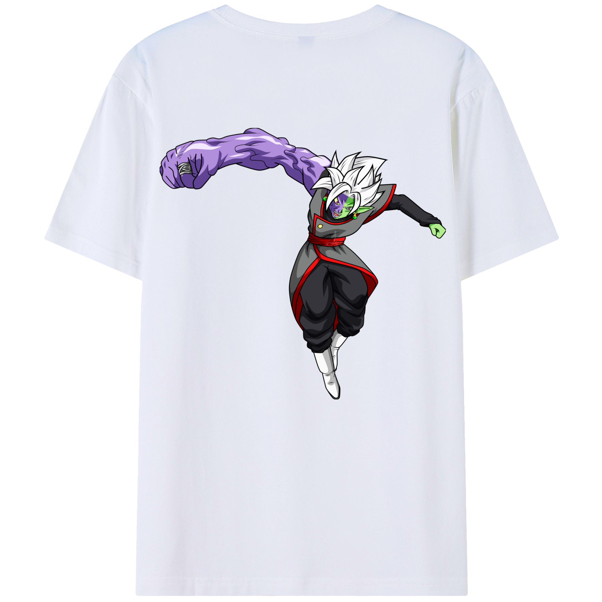 （画像用） ドラゴンボール ベジット DRAGON BALL Vegetto 綿100％ メンズ半袖Tシャツ（バックプリント） 通気性