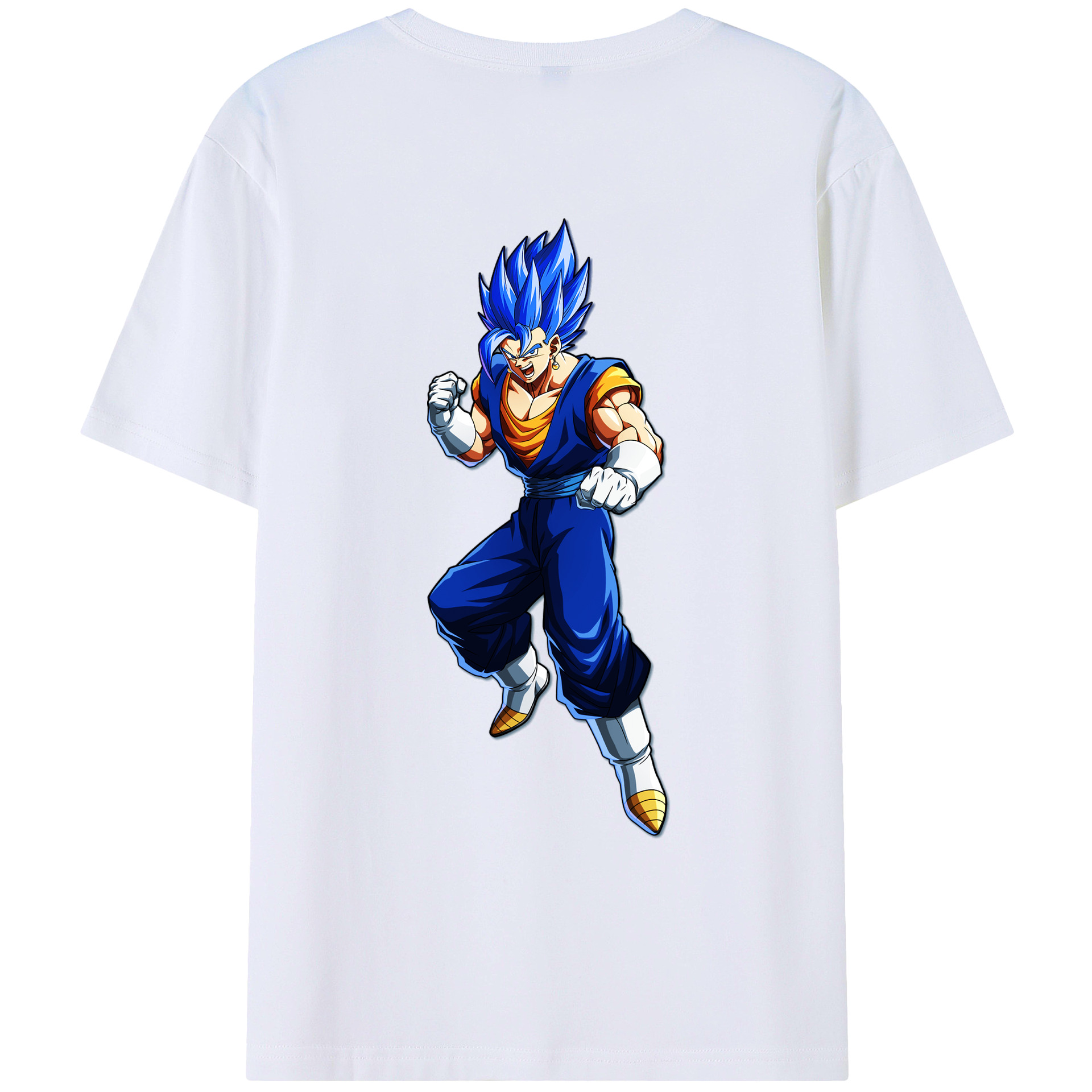 （画像用） ドラゴンボール ベジット DRAGON BALL Vegetto 綿100％ メンズ半袖Tシャツ（バックプリント） 通気性