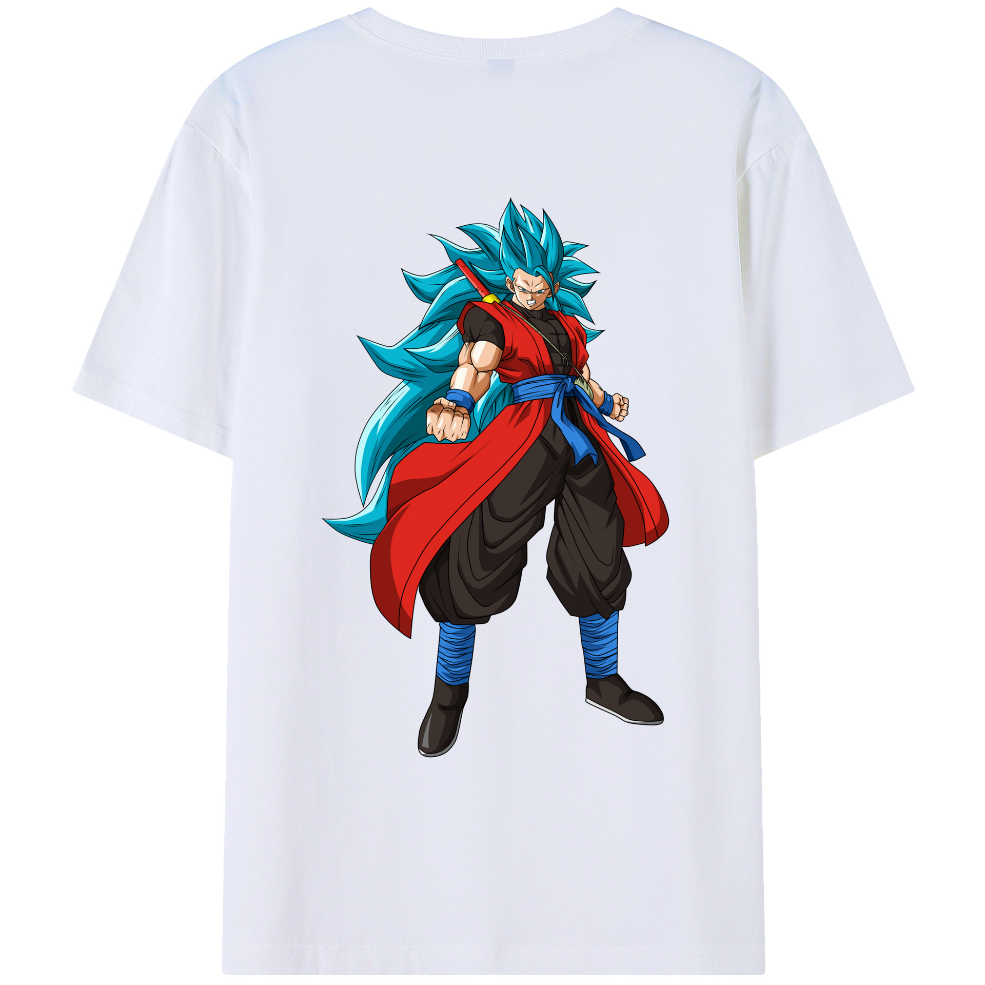 （画像用） ドラゴンボール ベジット DRAGON BALL Vegetto 綿100％ メンズ半袖Tシャツ（バックプリント） 通気性