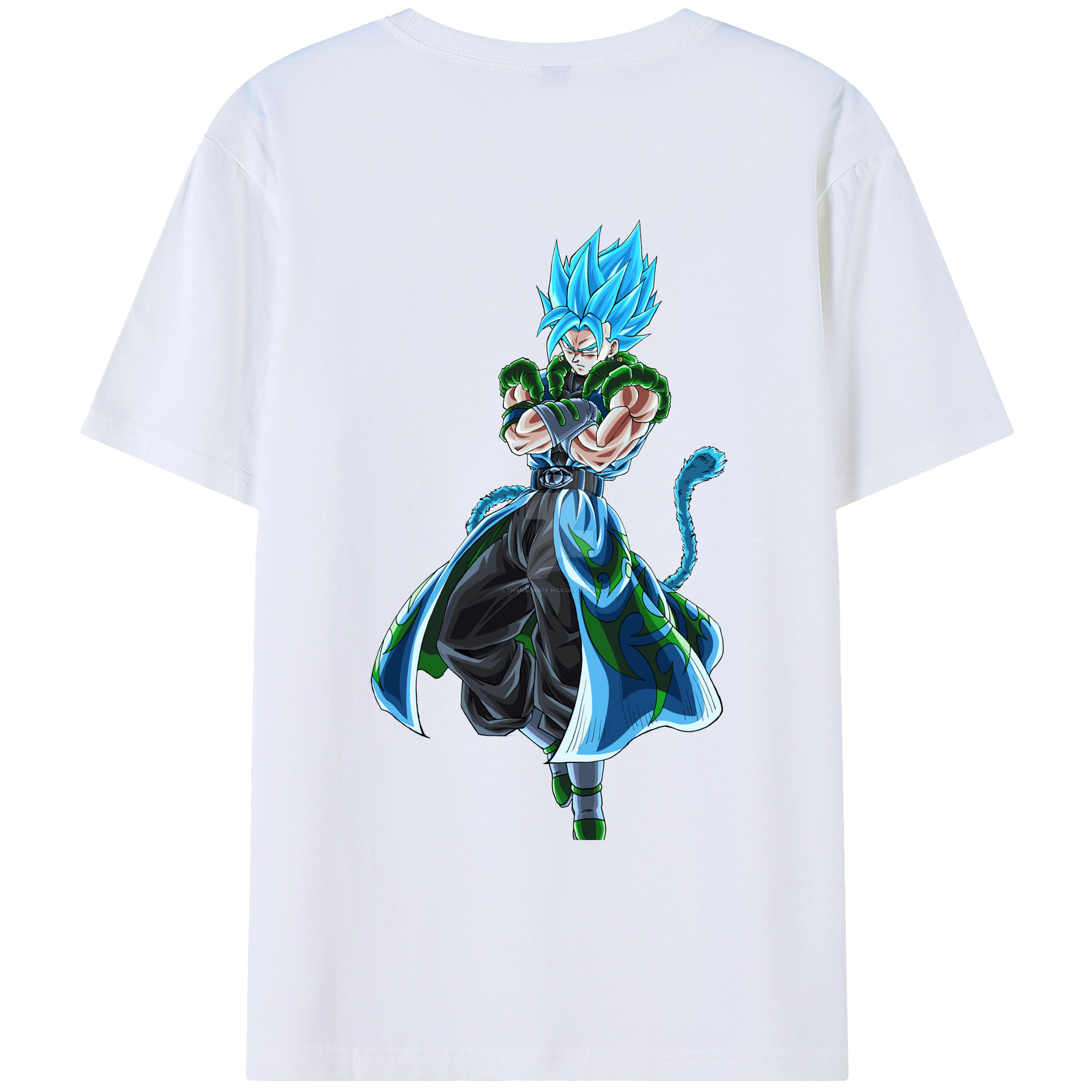 （画像用） ドラゴンボール ベジット DRAGON BALL Vegetto 綿100％ メンズ半袖Tシャツ（バックプリント） 通気性