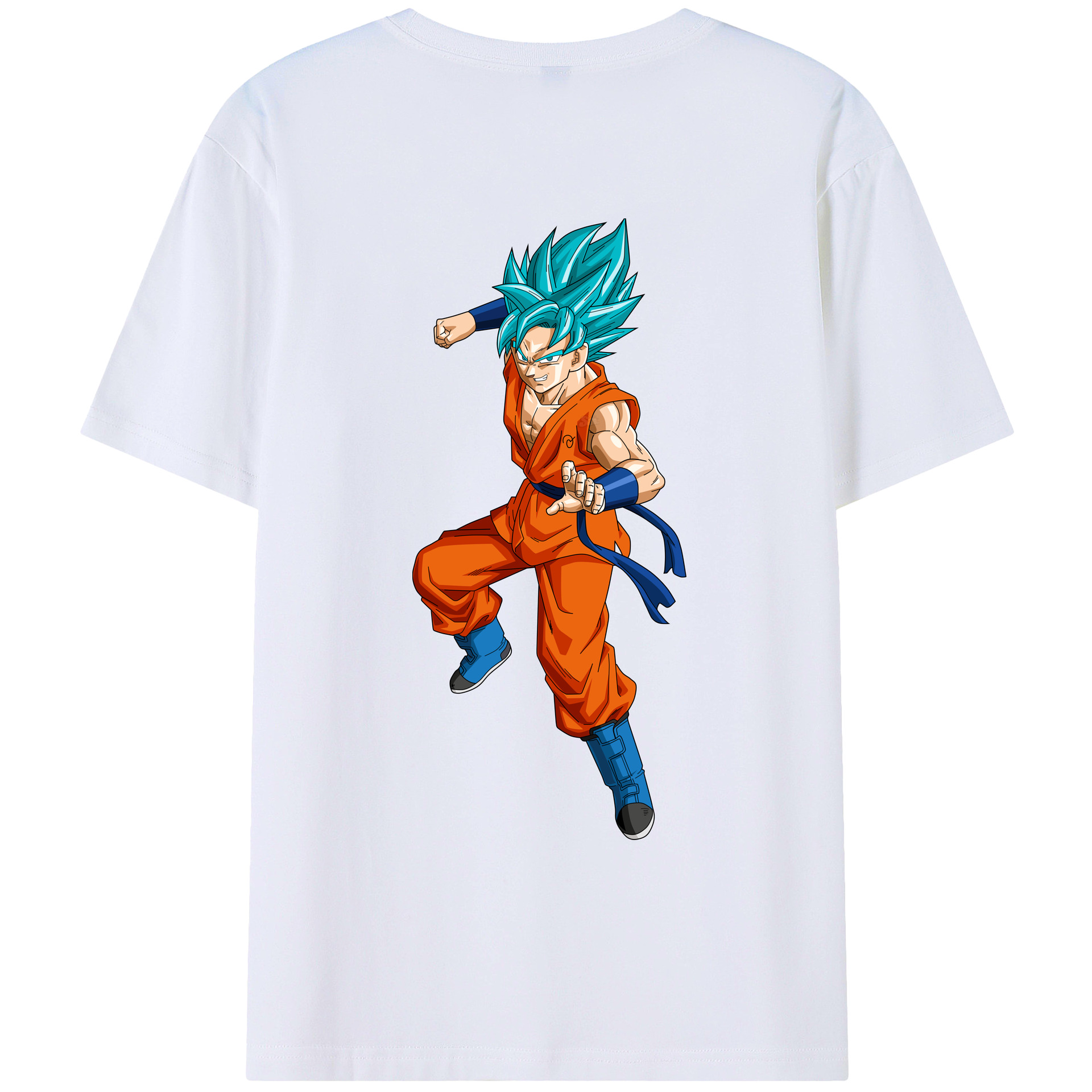 （画像用） ドラゴンボール ベジット DRAGON BALL Vegetto 綿100％ メンズ半袖Tシャツ（バックプリント） 通気性