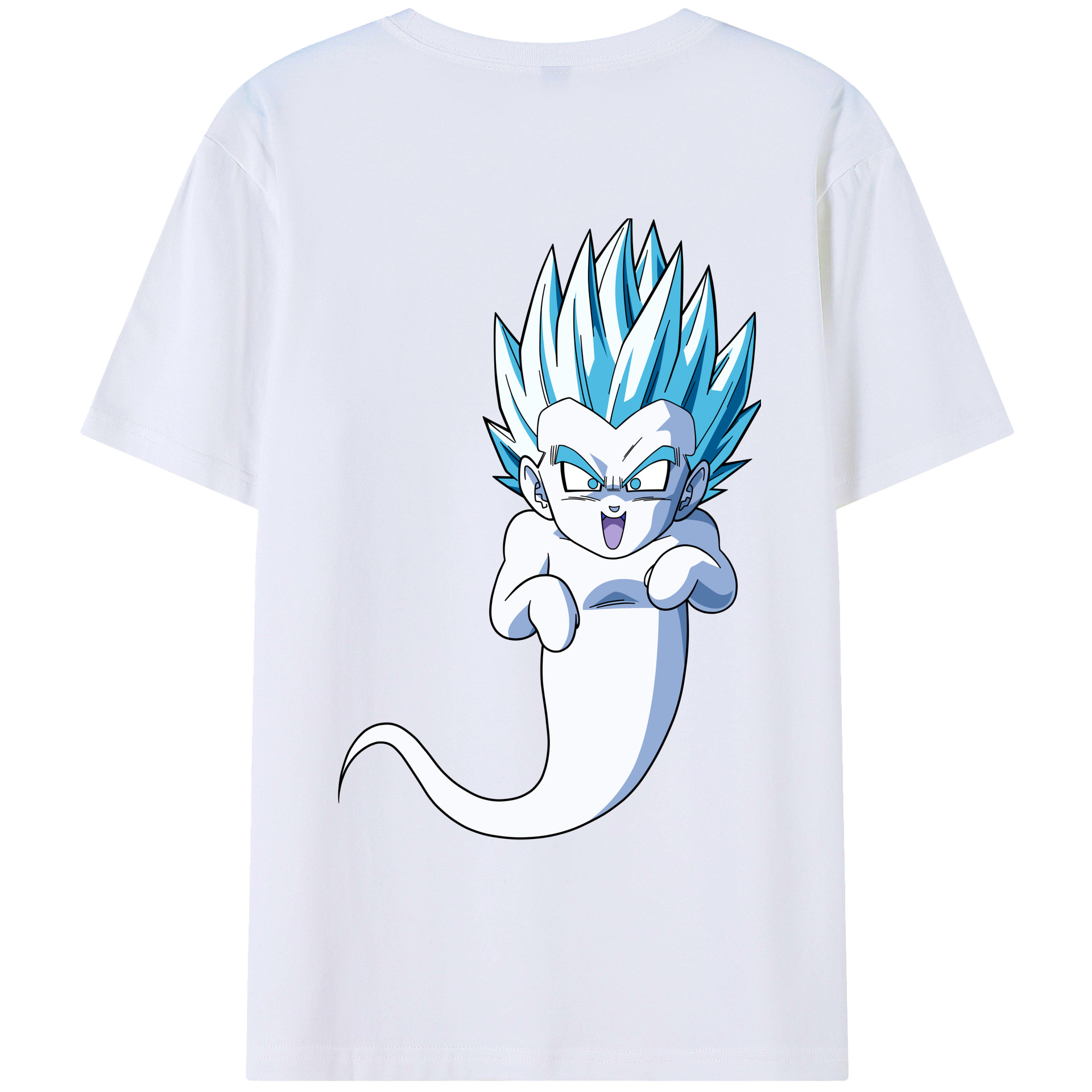 （画像用） ドラゴンボール ベジット DRAGON BALL Vegetto 綿100％ メンズ半袖Tシャツ（バックプリント） 通気性