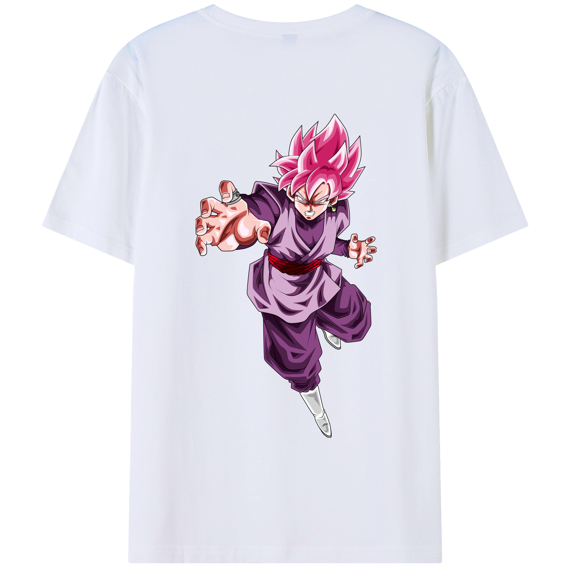 （画像用） ドラゴンボール ベジット DRAGON BALL Vegetto 綿100％ メンズ半袖Tシャツ（バックプリント） 通気性
