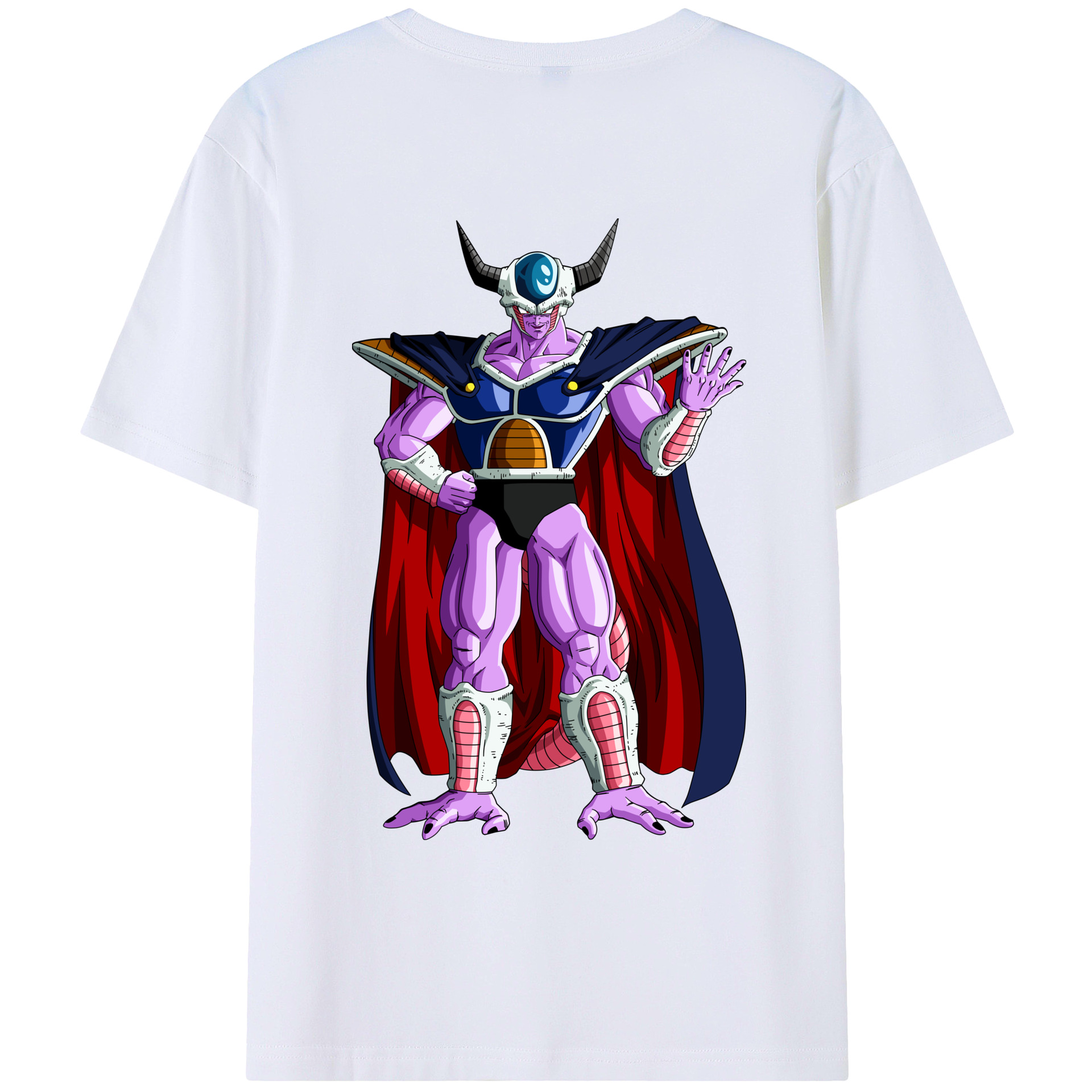 （画像用） ドラゴンボール コルド大王 DRAGON BALL King Cold 綿100％ メンズ半袖Tシャツ（バックプリント） 通気性
