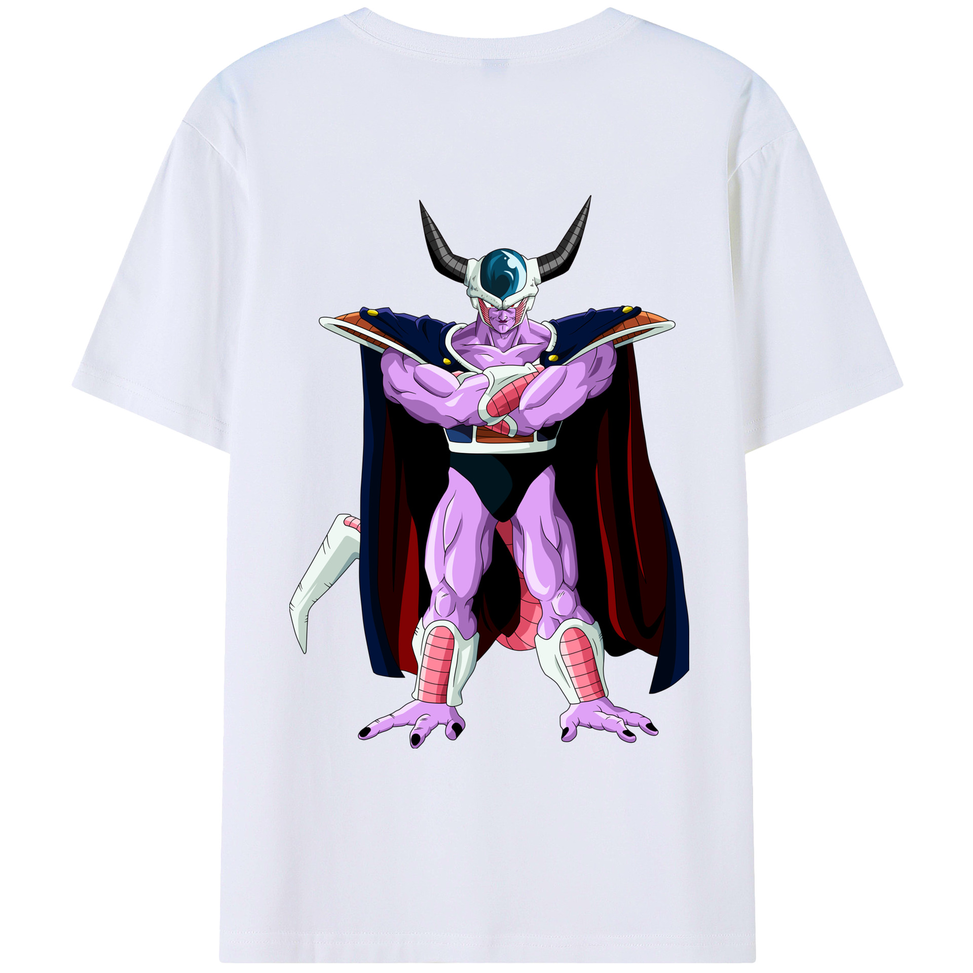 （画像用） ドラゴンボール コルド大王 DRAGON BALL King Cold 綿100％ メンズ半袖Tシャツ（バックプリント） 通気性