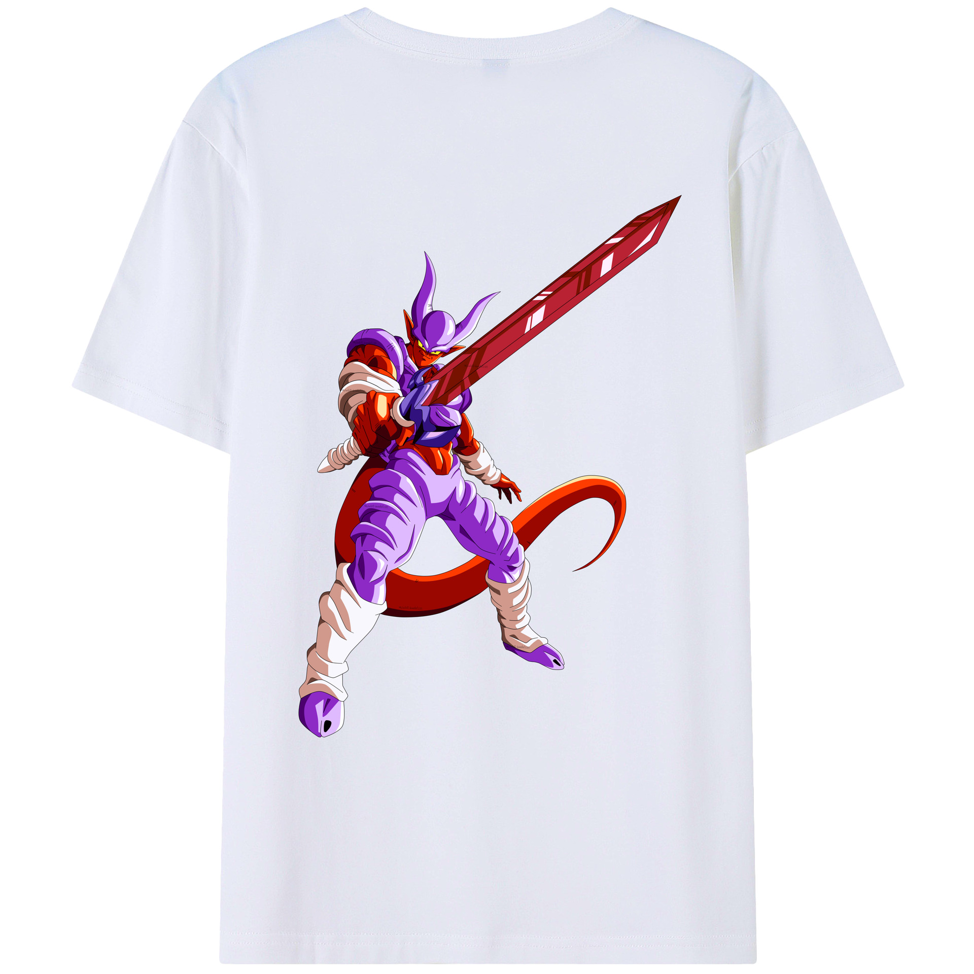 （画像用） ドラゴンボール ジャネンバ DRAGON BALL Janemba 綿100％ メンズ半袖Tシャツ（バックプリント） 通気性