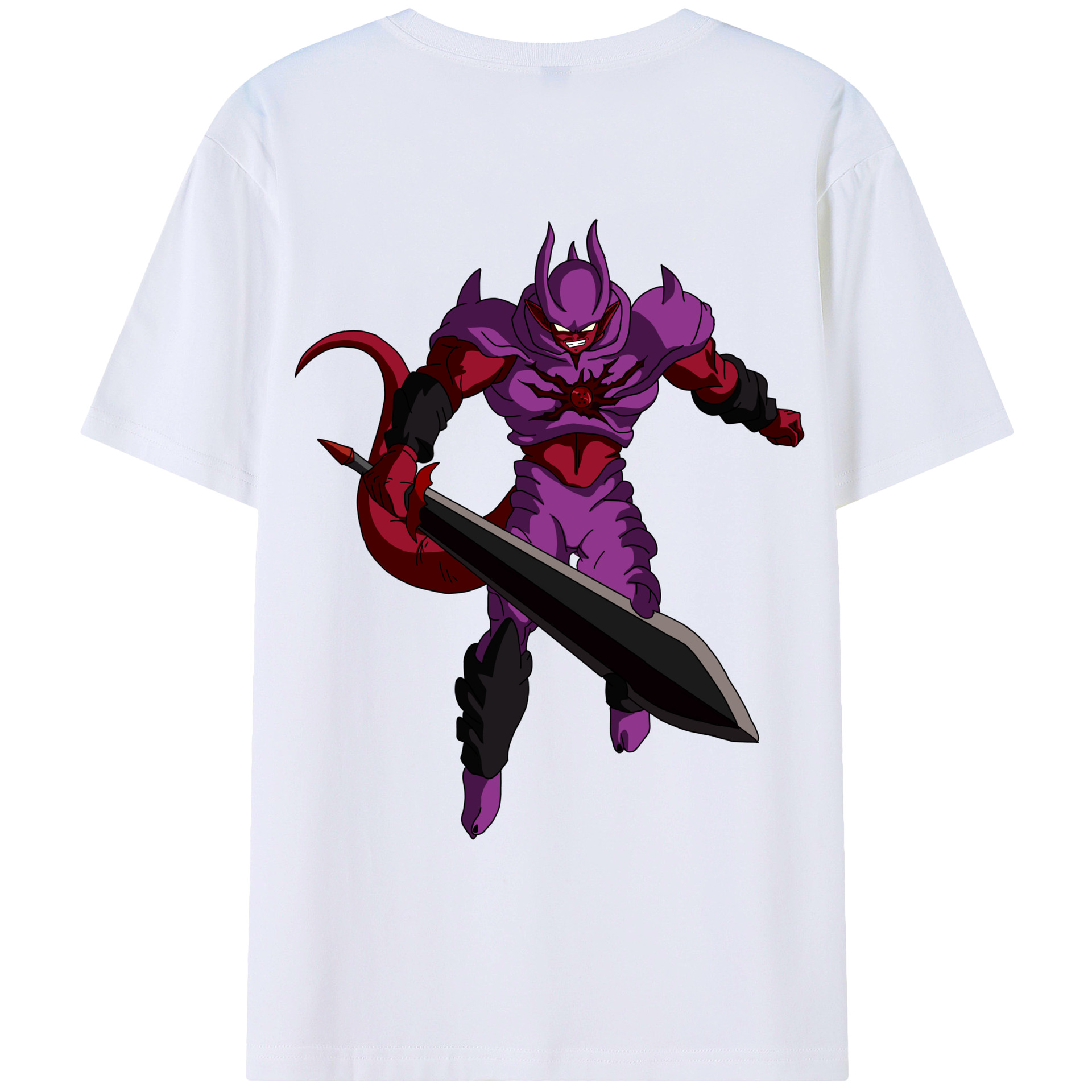 （画像用） ドラゴンボール ジャネンバ DRAGON BALL Janemba 綿100％ メンズ半袖Tシャツ（バックプリント） 通気性
