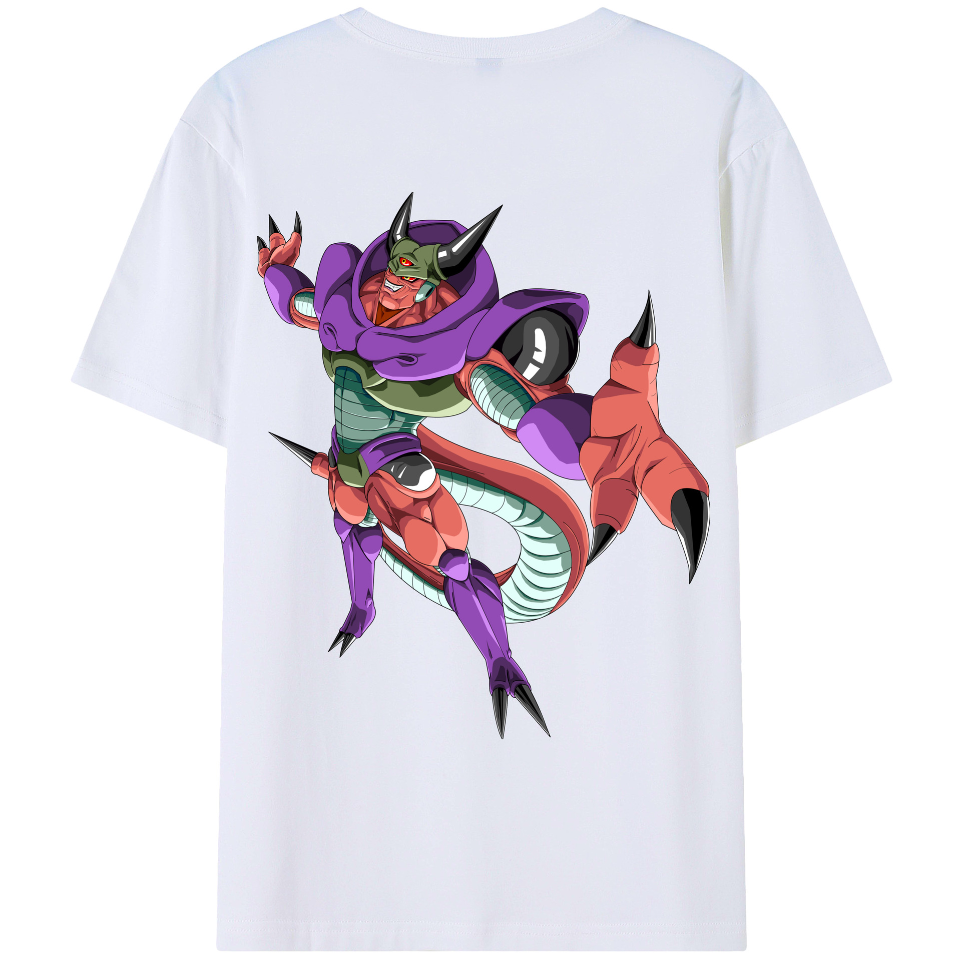 （画像用） ドラゴンボール ジャネンバ DRAGON BALL Janemba 綿100％ メンズ半袖Tシャツ（バックプリント） 通気性