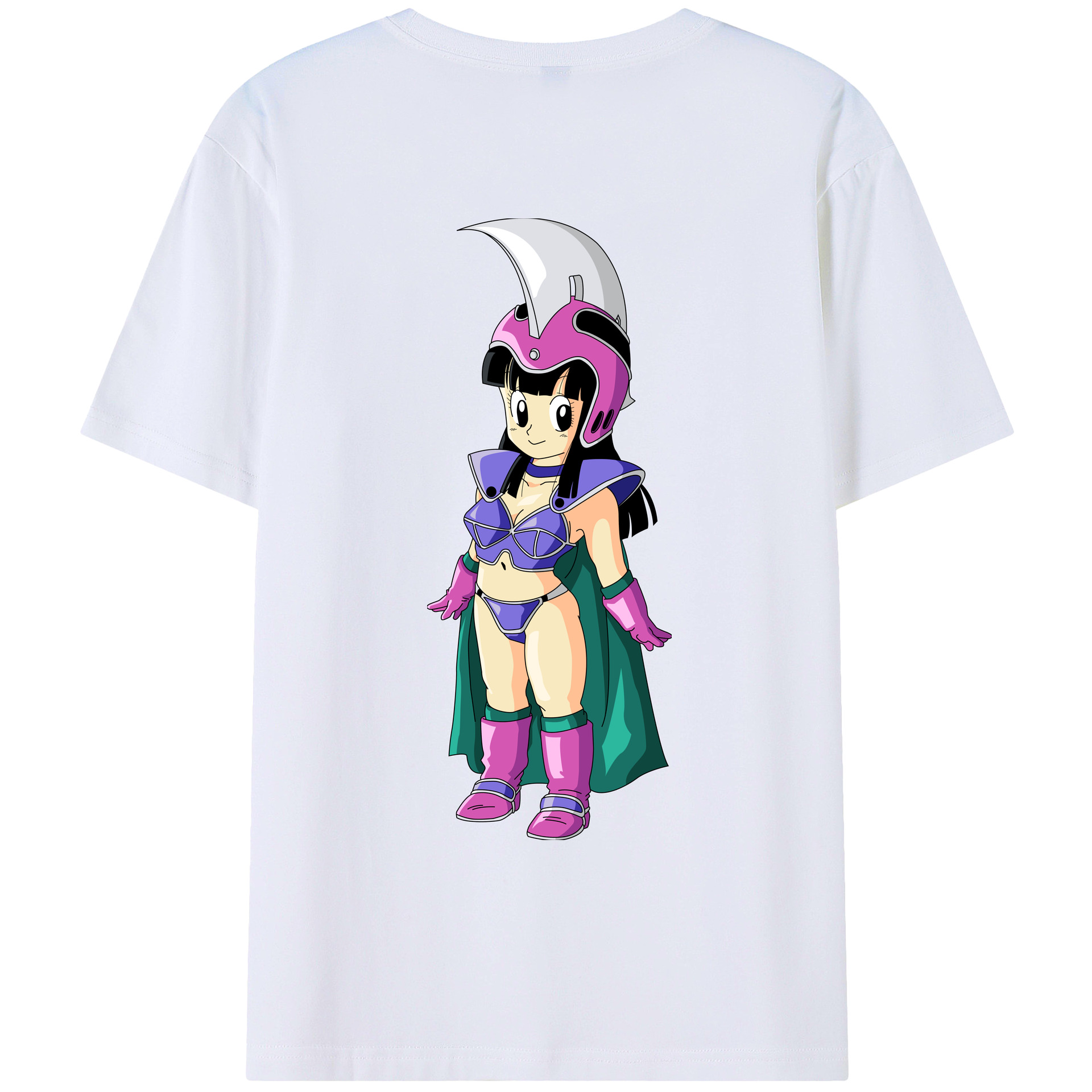 （画像用） ドラゴンボール チチ DRAGON BALL Chichi 綿100％ メンズ半袖Tシャツ（バックプリント） 通気性