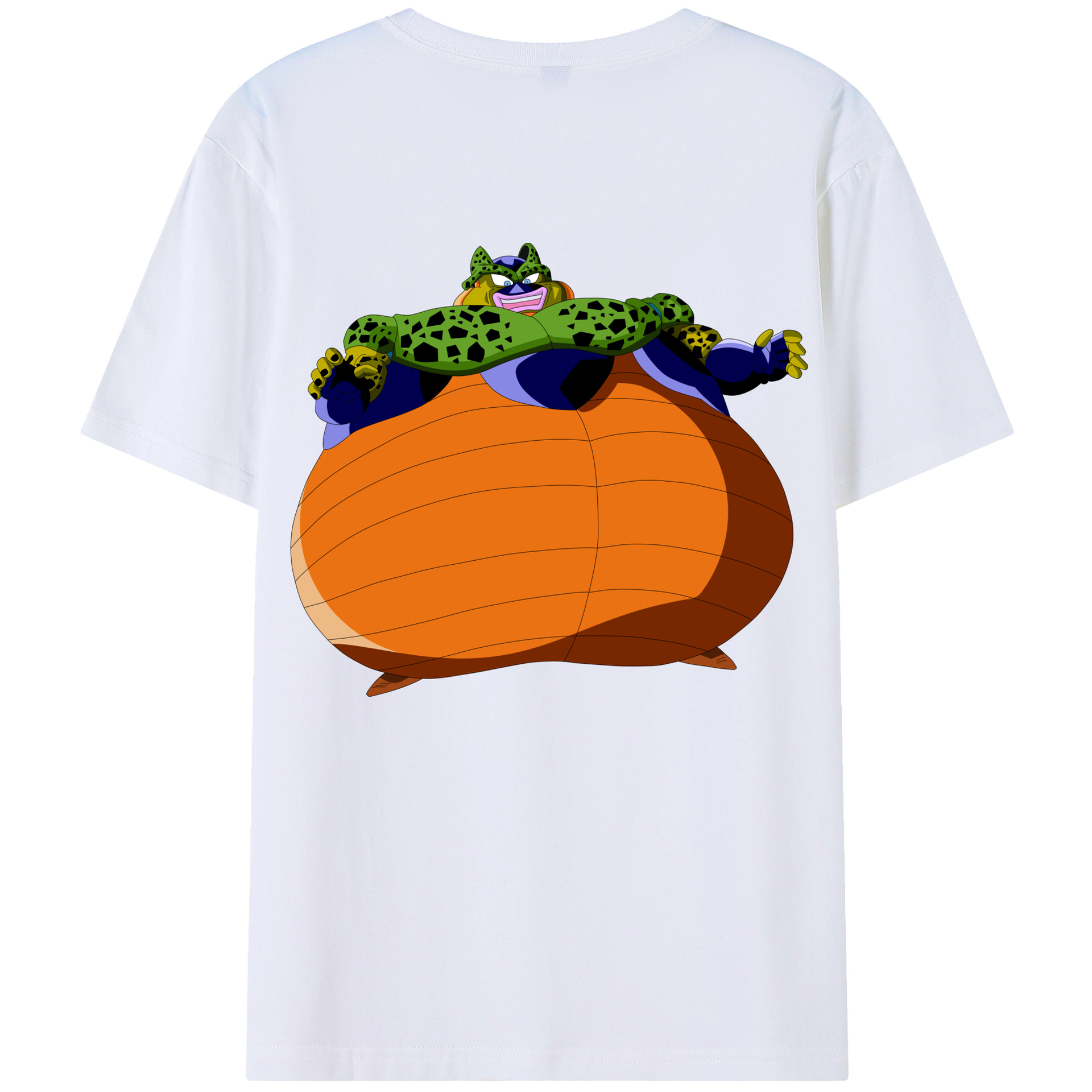 （画像用） ドラゴンボール セル DRAGON BALL Cell 綿100％ メンズ半袖Tシャツ（バックプリント） 通気性