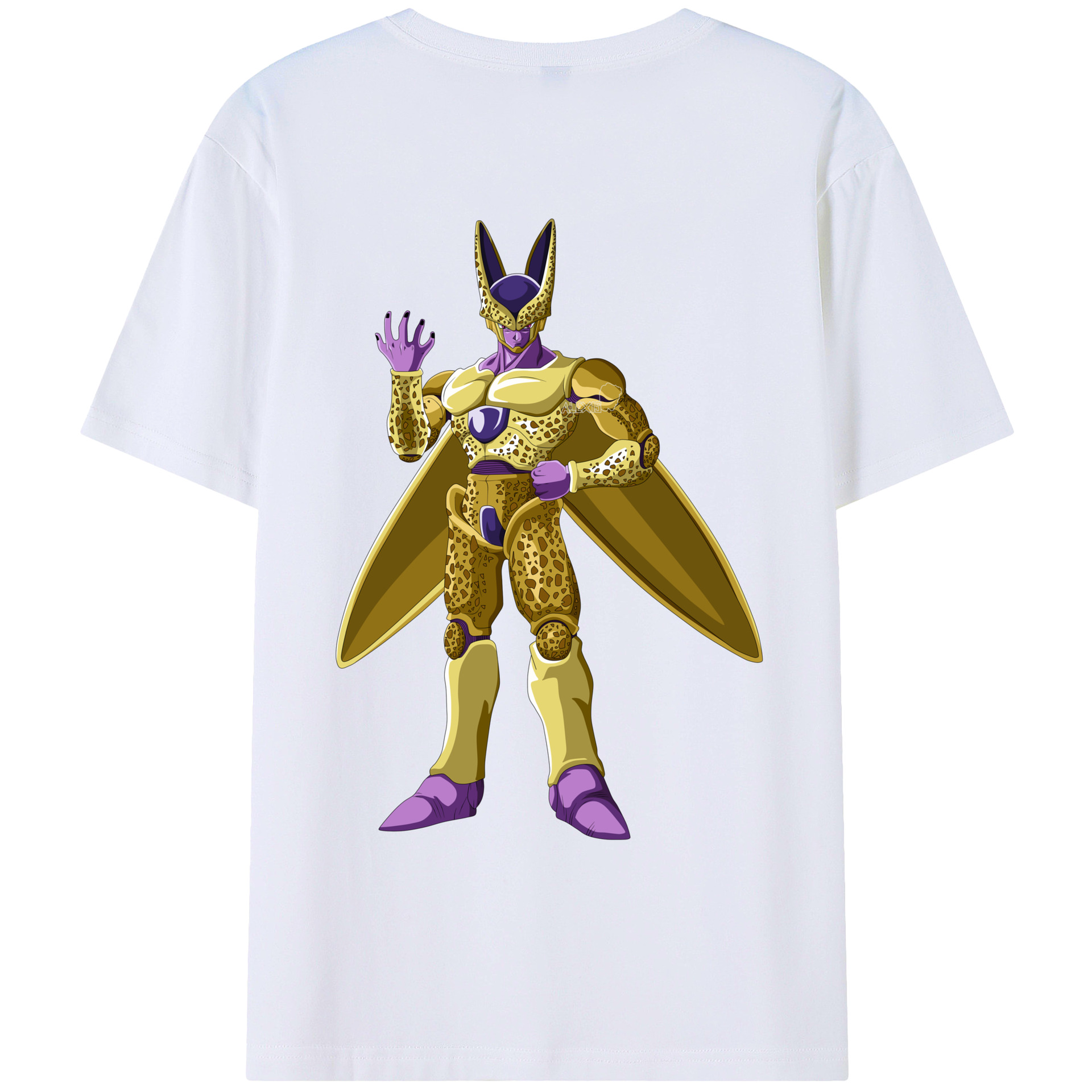（画像用） ドラゴンボール セル DRAGON BALL Cell 綿100％ メンズ半袖Tシャツ（バックプリント） 通気性