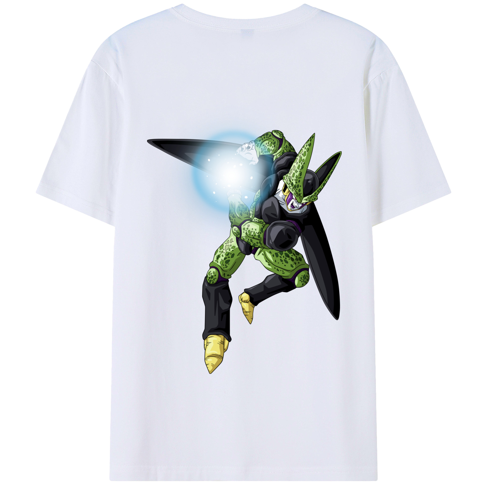 （画像用） ドラゴンボール セル DRAGON BALL Cell 綿100％ メンズ半袖Tシャツ（バックプリント） 通気性
