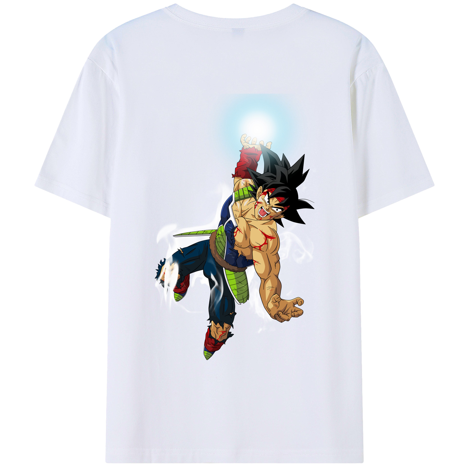 （画像用） ドラゴンボール バーダック DRAGON BALL Burdock 綿100％ メンズ半袖Tシャツ（バックプリント） 通気性