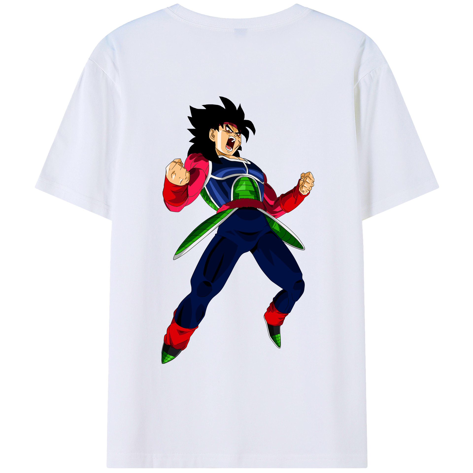 （画像用） ドラゴンボール バーダック DRAGON BALL Burdock 綿100％ メンズ半袖Tシャツ（バックプリント） 通気性