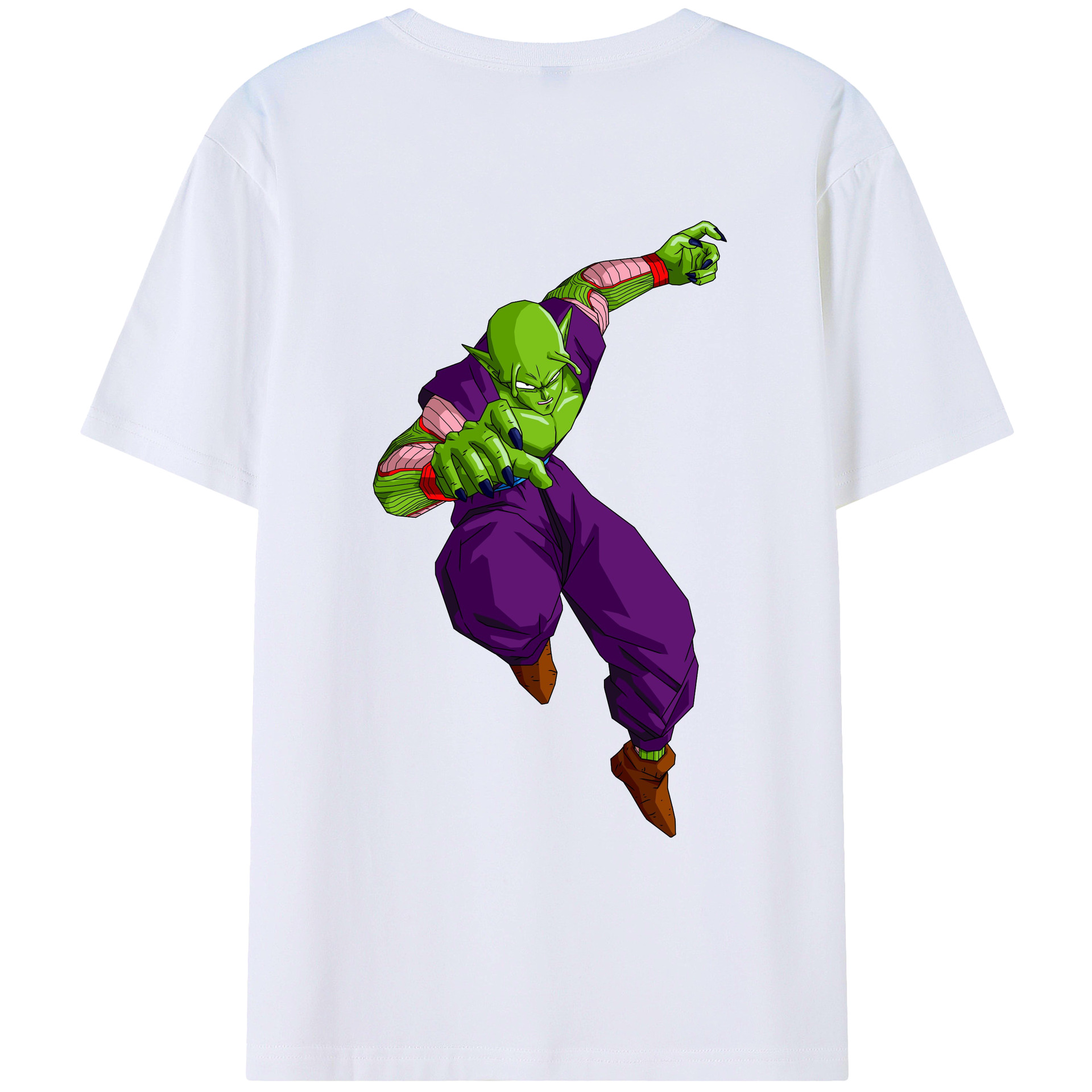 （画像用） ドラゴンボール ピッコロ DRAGON BALL Piccolo 綿100％ メンズ半袖Tシャツ（バックプリント） 通気性