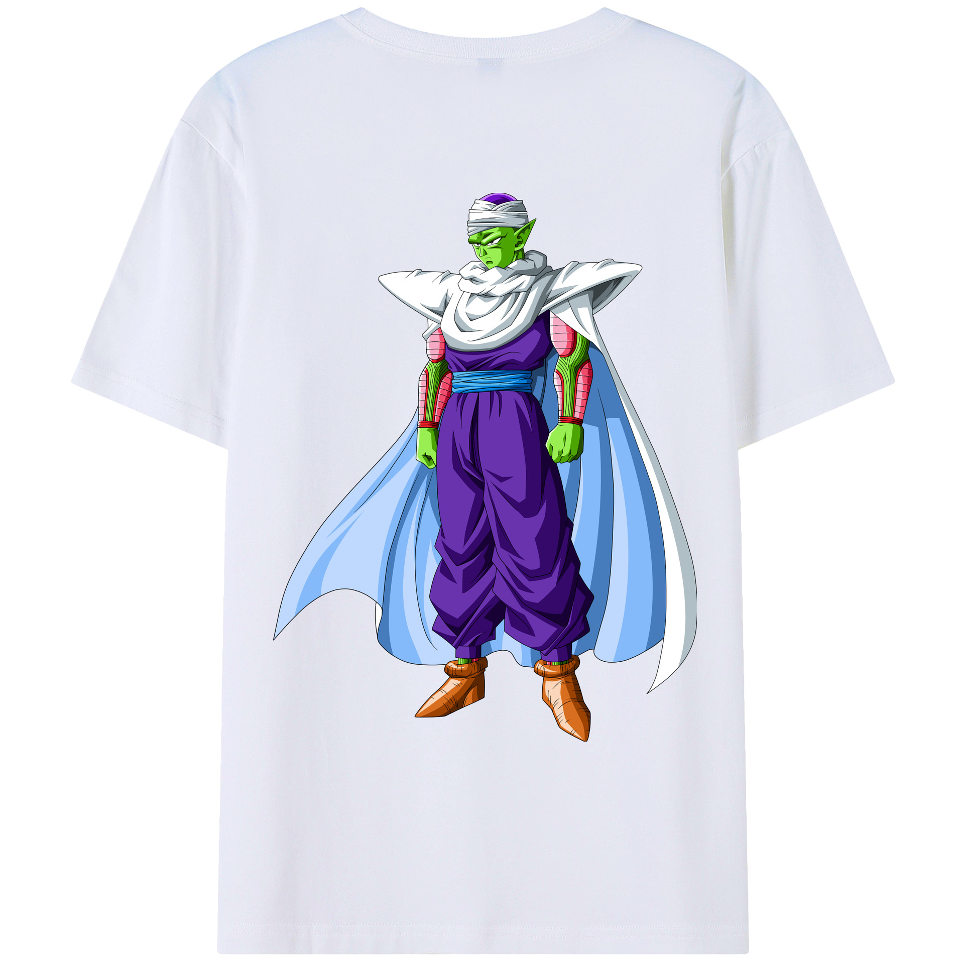 （画像用） ドラゴンボール ピッコロ DRAGON BALL Piccolo 綿100％ メンズ半袖Tシャツ（バックプリント） 通気性