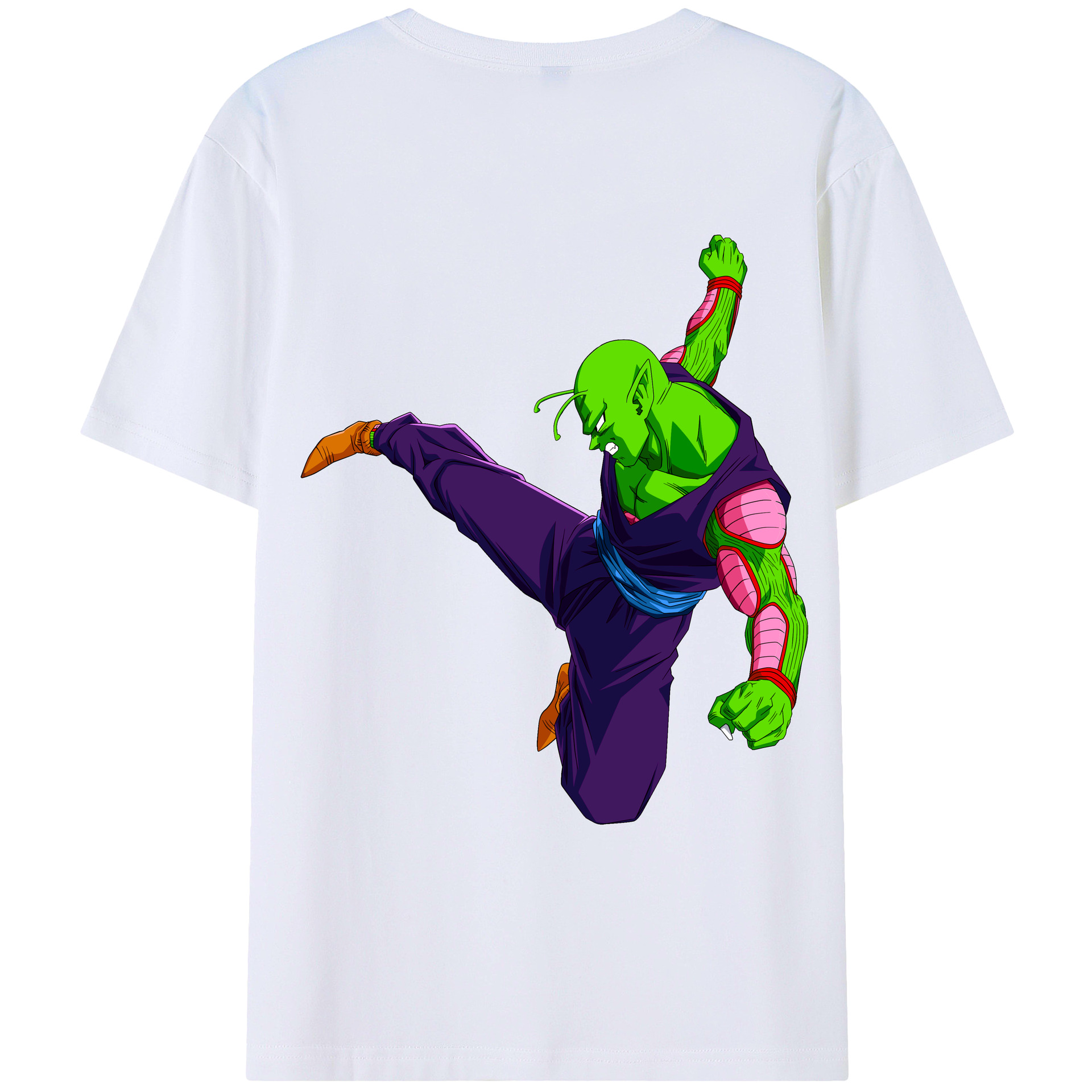 （画像用） ドラゴンボール ピッコロ DRAGON BALL Piccolo 綿100％ メンズ半袖Tシャツ（バックプリント） 通気性
