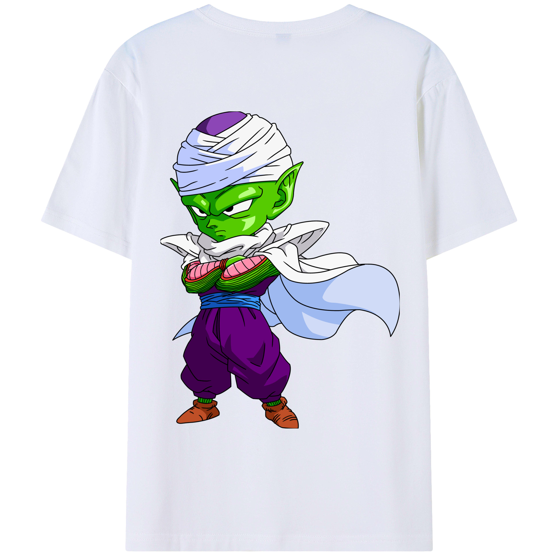 （画像用） ドラゴンボール ピッコロ DRAGON BALL Piccolo 綿100％ メンズ半袖Tシャツ（バックプリント） 通気性