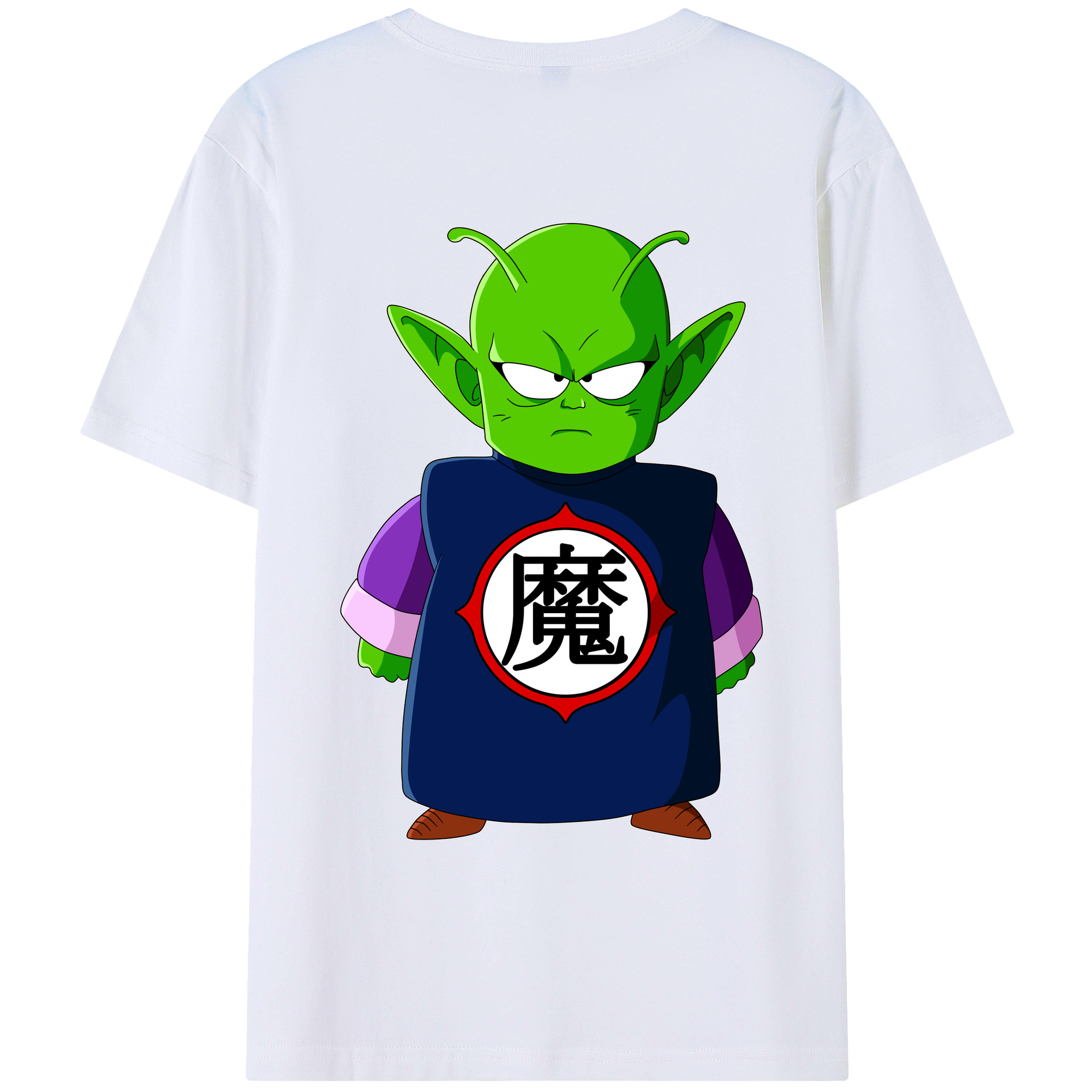 （画像用） ドラゴンボール ピッコロ DRAGON BALL Piccolo 綿100％ メンズ半袖Tシャツ（バックプリント） 通気性