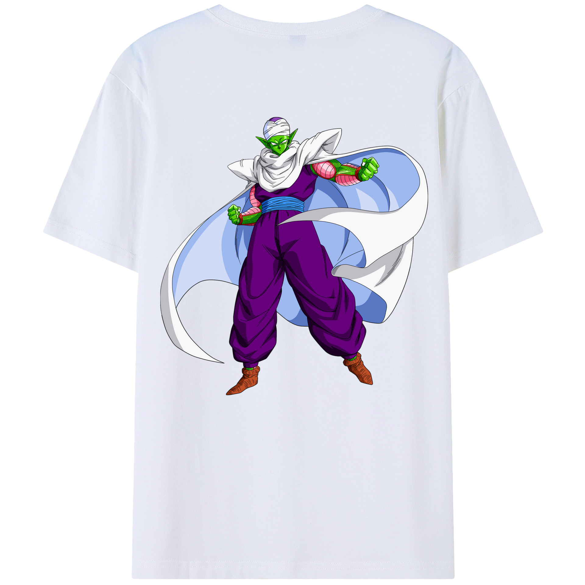 （画像用） ドラゴンボール ピッコロ DRAGON BALL Piccolo 綿100％ メンズ半袖Tシャツ（バックプリント） 通気性