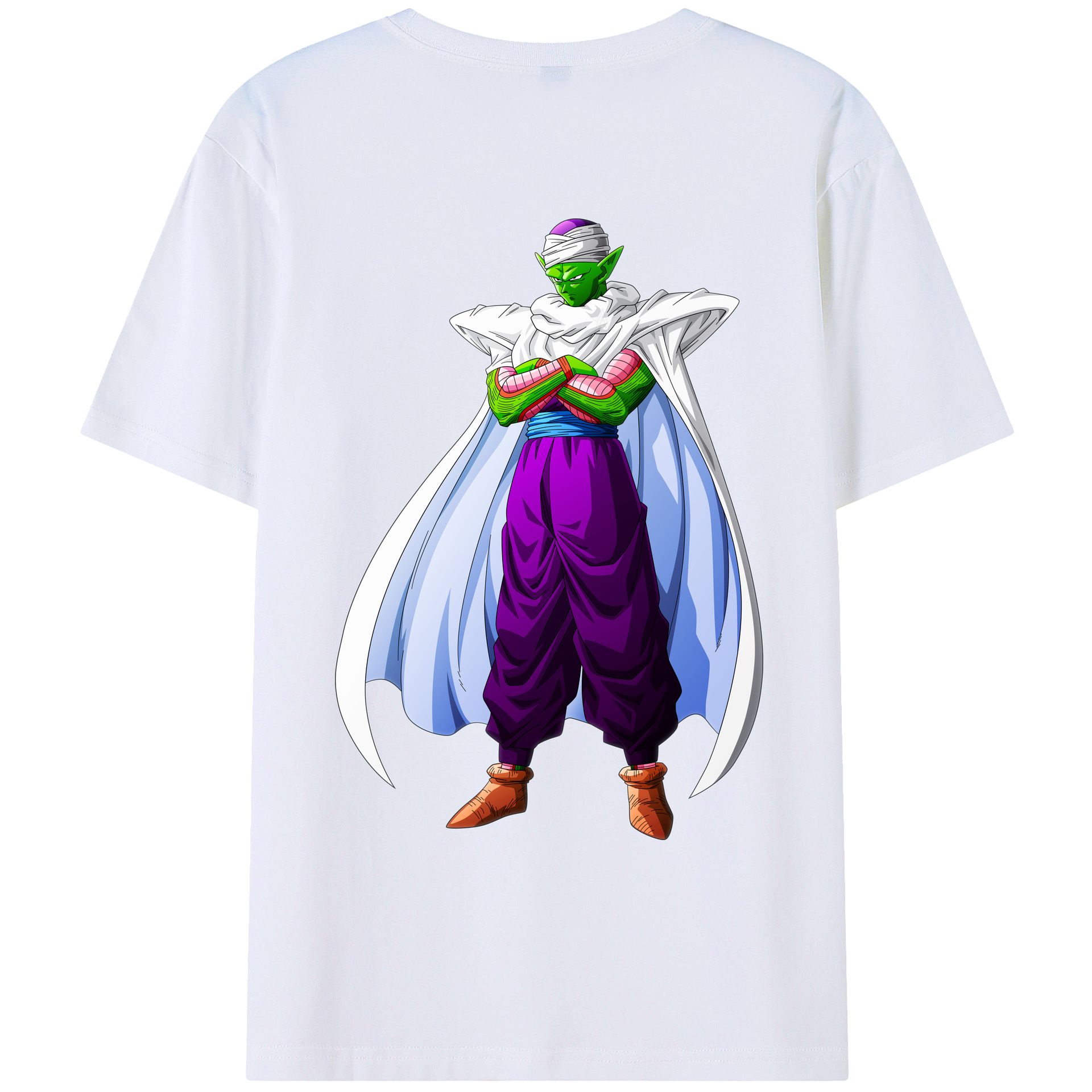 （画像用） ドラゴンボール ピッコロ DRAGON BALL Piccolo 綿100％ メンズ半袖Tシャツ（バックプリント） 通気性