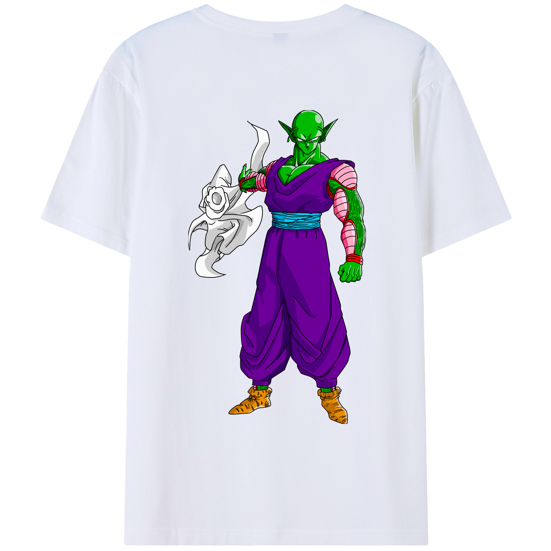 （画像用） ドラゴンボール ピッコロ DRAGON BALL Piccolo 綿100％ メンズ半袖Tシャツ（バックプリント） 通気性