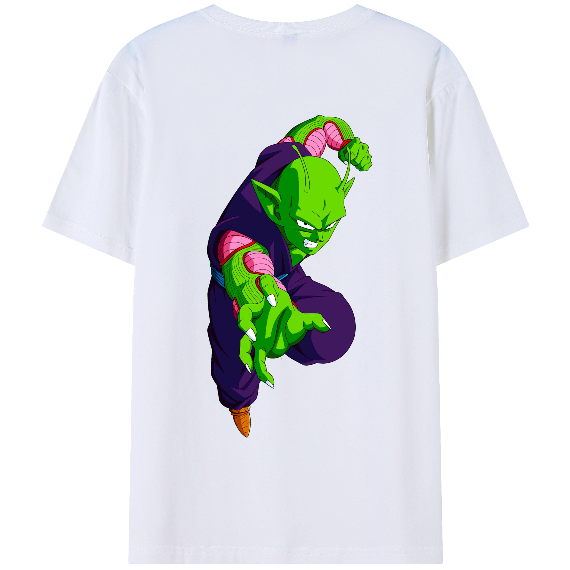 （画像用） ドラゴンボール ピッコロ DRAGON BALL Piccolo 綿100％ メンズ半袖Tシャツ（バックプリント） 通気性