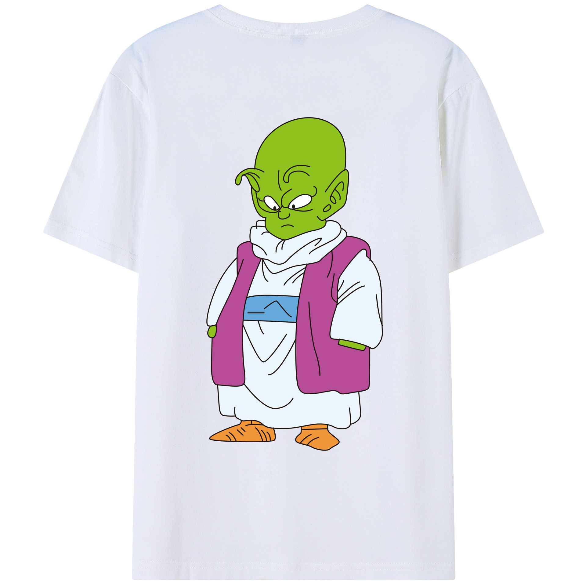 （画像用） ドラゴンボール ピッコロ DRAGON BALL Piccolo 綿100％ メンズ半袖Tシャツ（バックプリント） 通気性