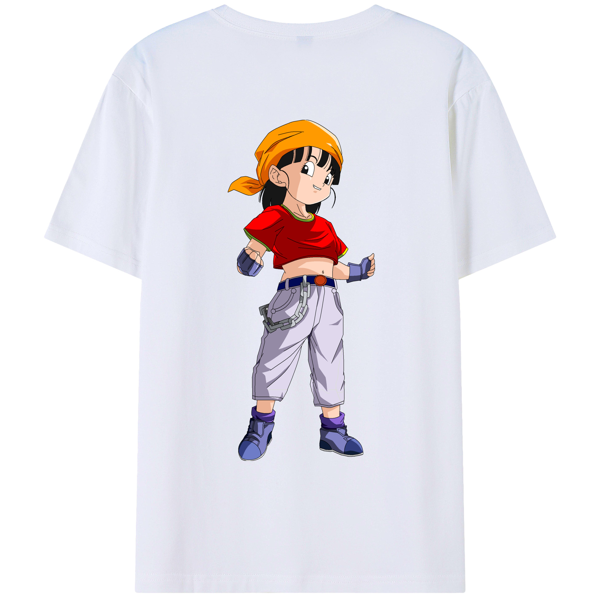 （画像用） ドラゴンボール パン DRAGON BALL Pan 綿100％ メンズ半袖Tシャツ（バックプリント） 通気性