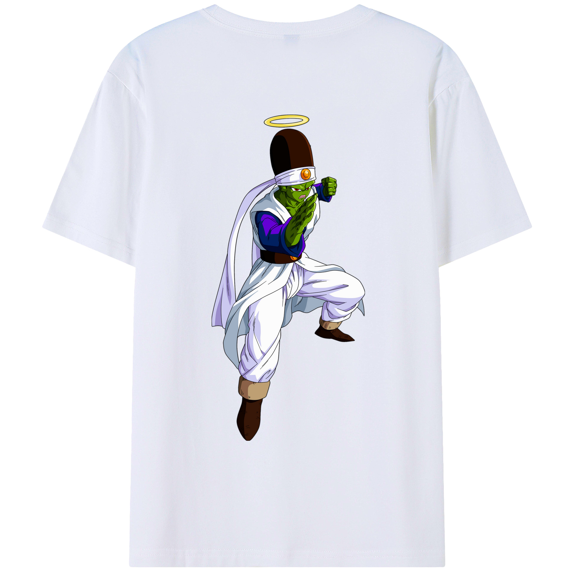 （画像用） ドラゴンボール パイクーハン DRAGON BALL Pikkon 綿100％ メンズ半袖Tシャツ（バックプリント） 通気性