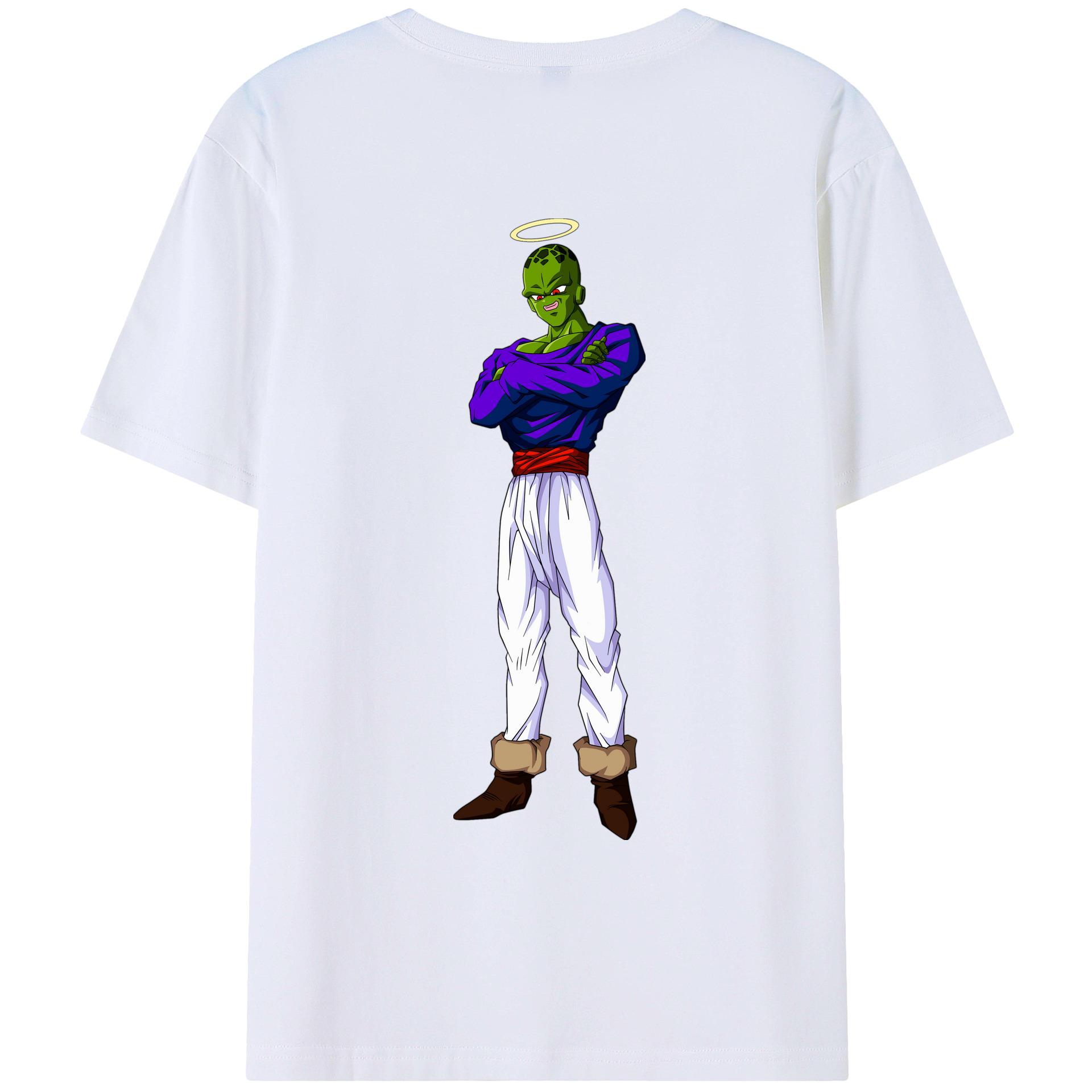 （画像用） ドラゴンボール パイクーハン DRAGON BALL Pikkon 綿100％ メンズ半袖Tシャツ（バックプリント） 通気性
