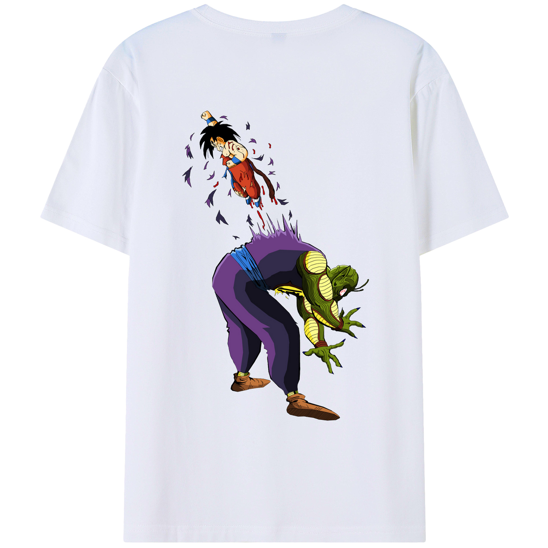 （画像用） ドラゴンボール DRAGON BALL 綿100％ メンズ半袖Tシャツ（バックプリント） 通気性