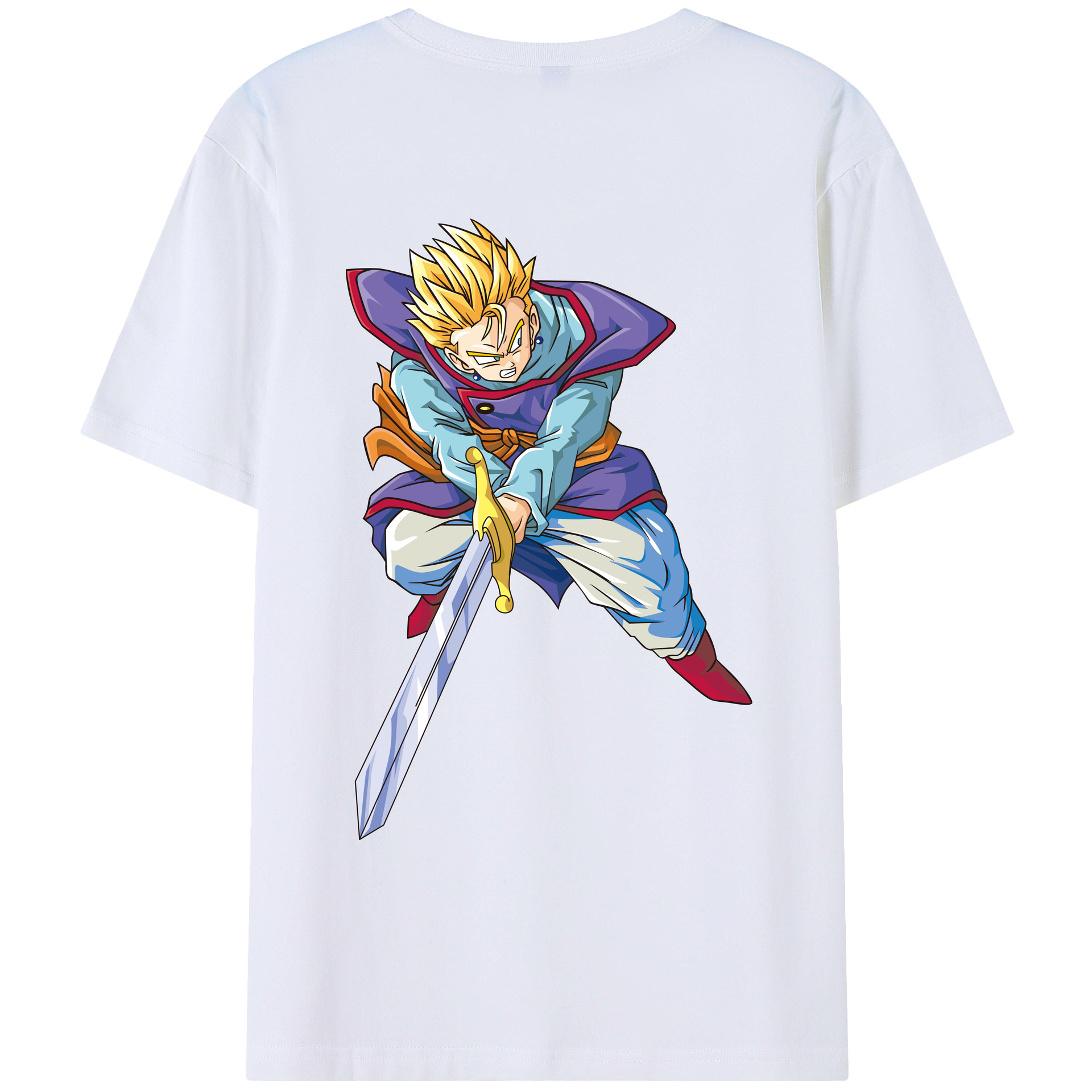 （画像用） ドラゴンボール DRAGON BALL 綿100％ メンズ半袖Tシャツ（バックプリント） 通気性