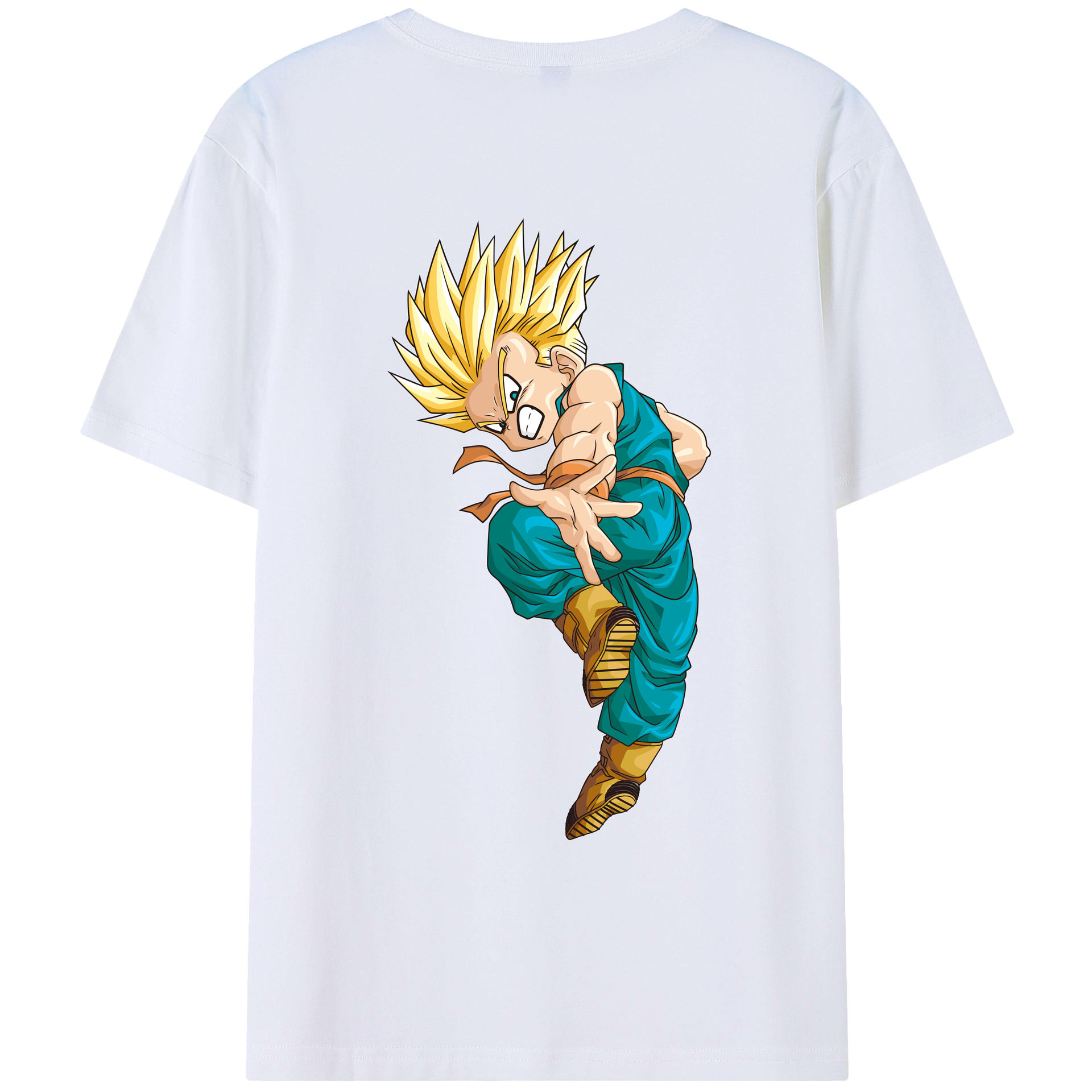 （画像用） ドラゴンボール DRAGON BALL 綿100％ メンズ半袖Tシャツ（バックプリント） 通気性