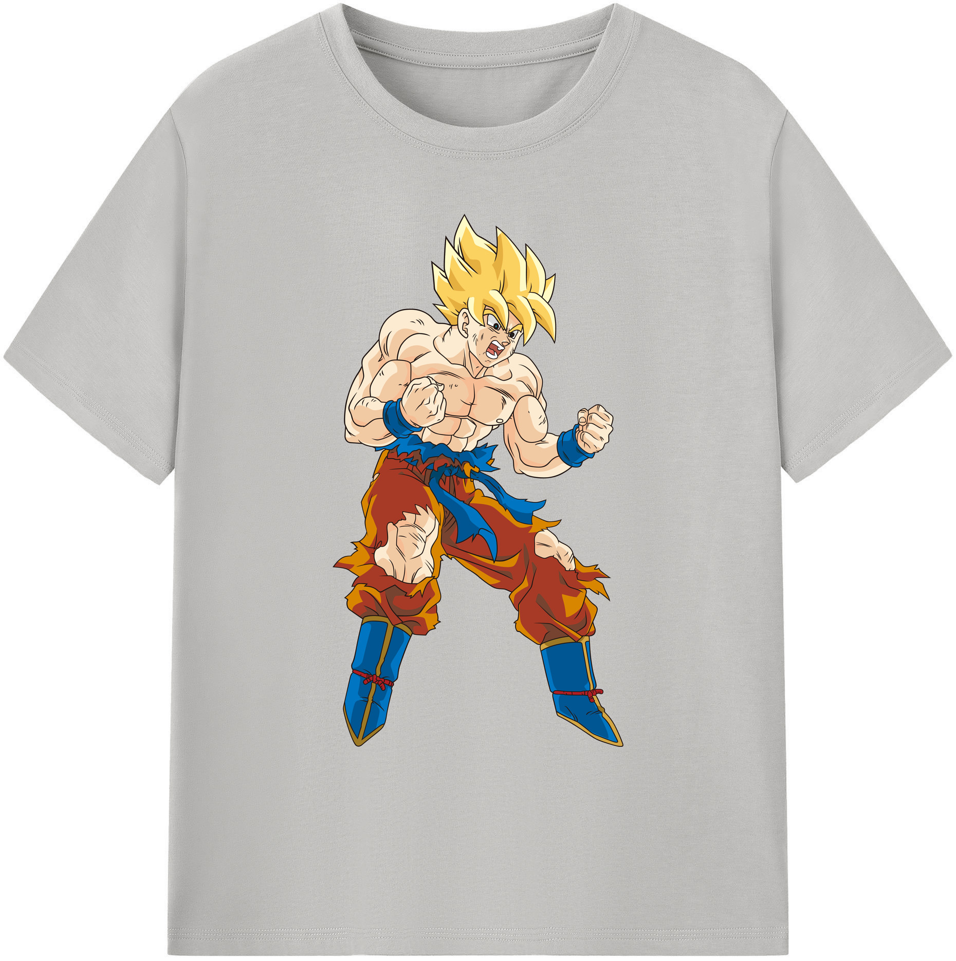 （画像用） ドラゴンボール 孫悟空（そん ごくう）Son Goku カカロット DRAGON BALL Kakarotto 綿100％ メンズ半袖Tシャツ｜肌触りやわらか＆通気性