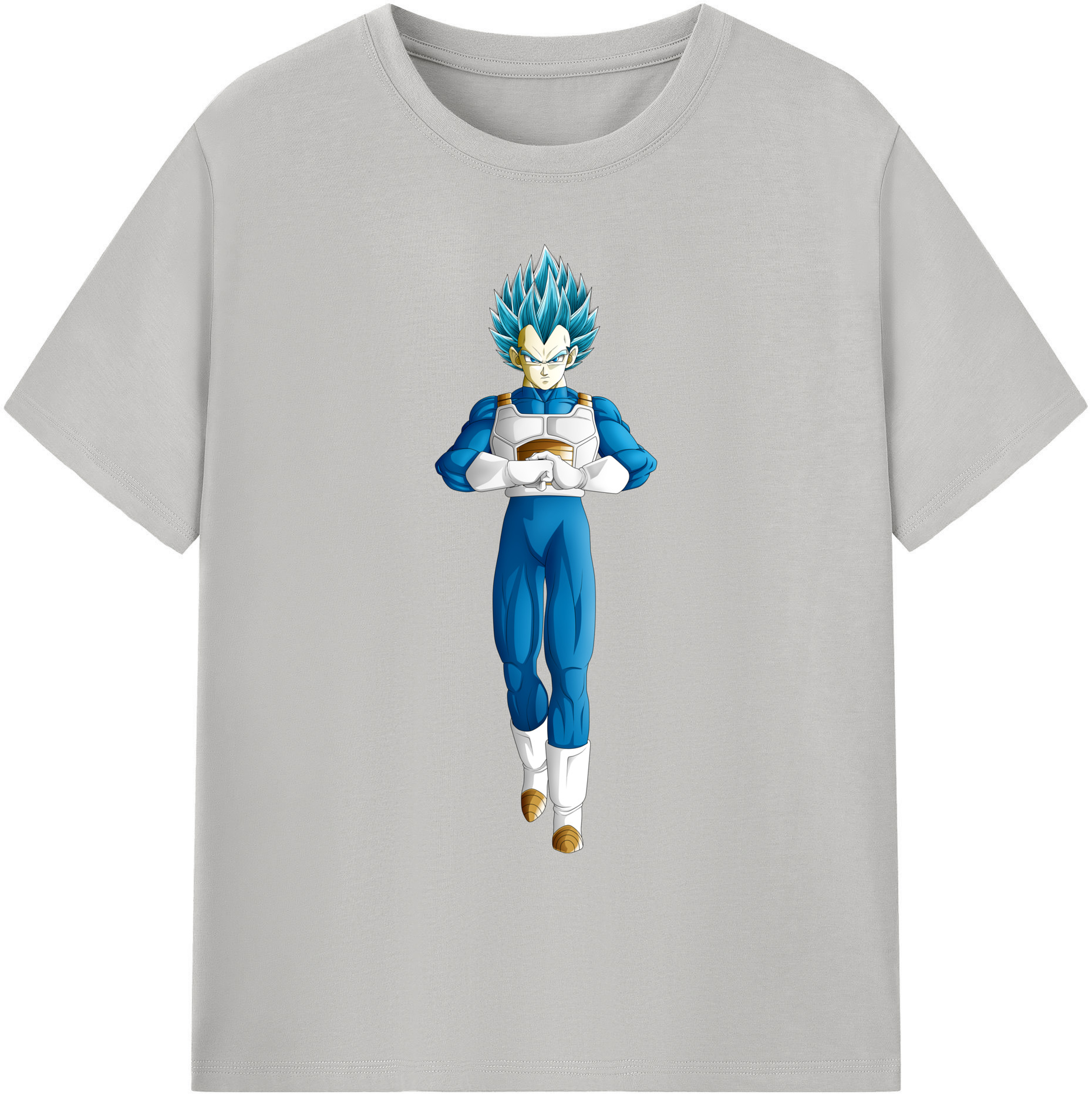 （画像用） ドラゴンボール ベジータ四世（Bejīta Yonsei）DRAGON BALL Vegeta IV 綿100％ メンズ半袖Tシャツ｜肌触りやわらか＆通気性