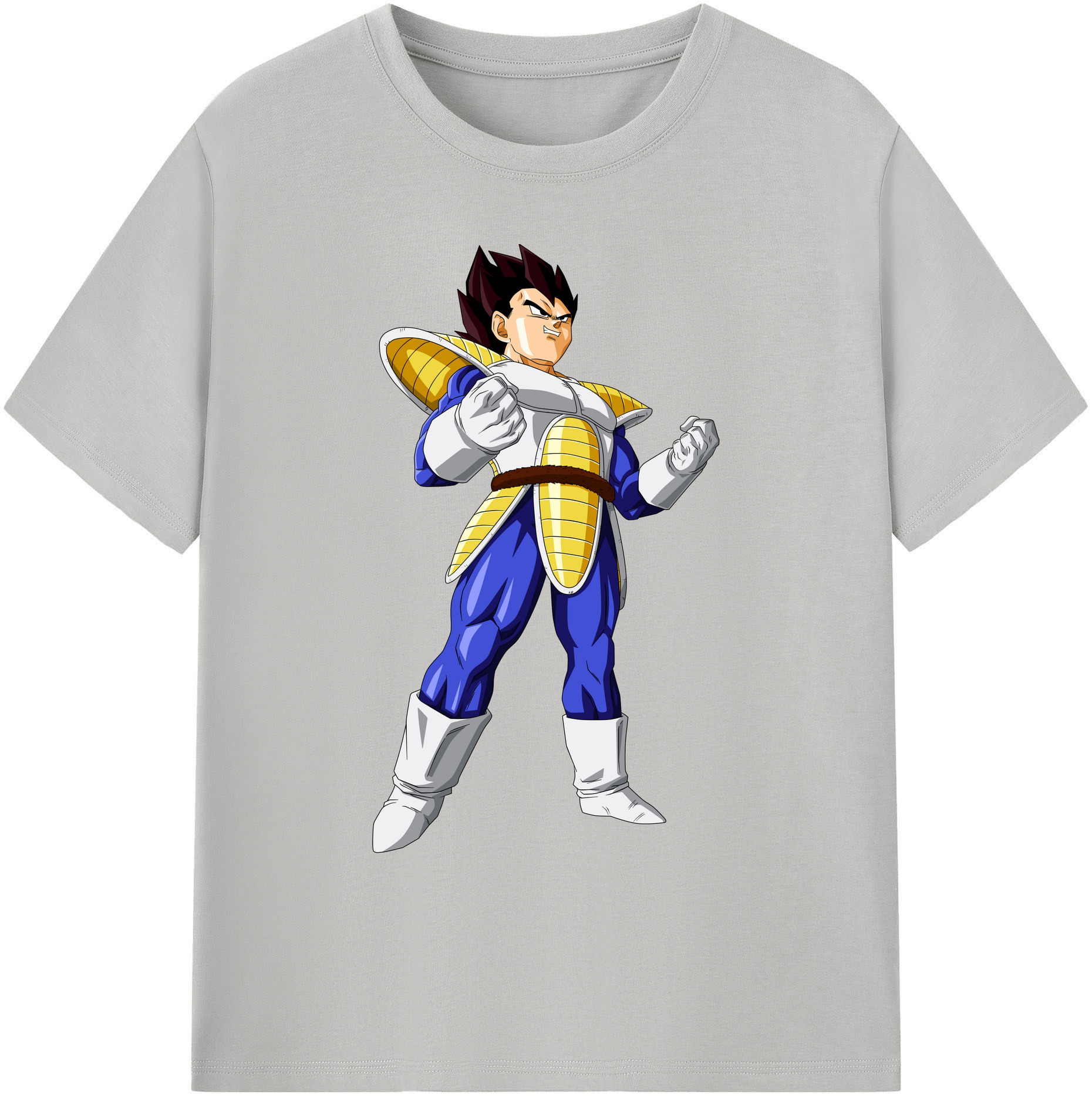 （画像用） ドラゴンボール ベジータ四世（Bejīta Yonsei）DRAGON BALL Vegeta IV 綿100％ メンズ半袖Tシャツ｜肌触りやわらか＆通気性