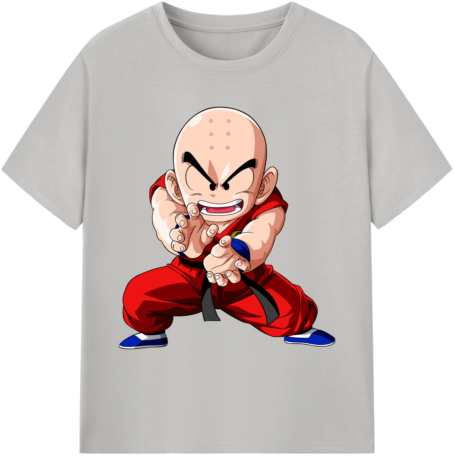 ドラゴンボール クリリン DRAGON BALL krillin 綿100％ メンズ半袖Tシャツ｜肌触りやわらか＆通気性