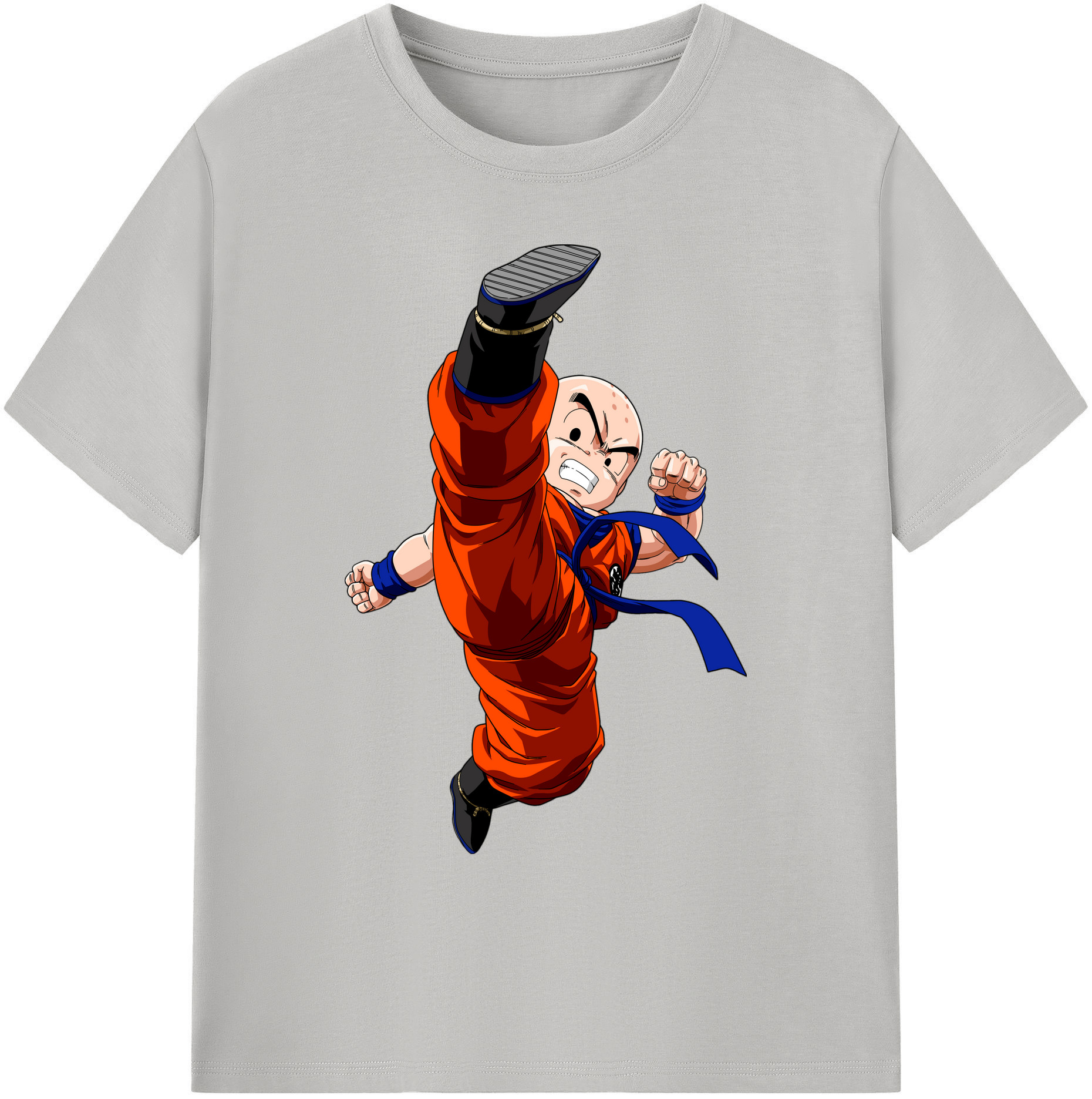 （画像用） ドラゴンボール クリリン DRAGON BALL krillin 綿100％ メンズ半袖Tシャツ｜肌触りやわらか＆通気性