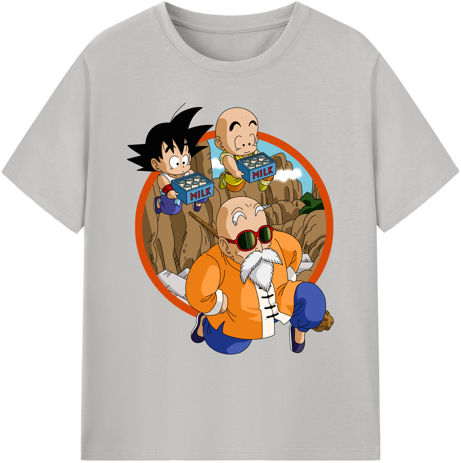 （画像用） ドラゴンボール 亀仙人（かめせんにん） DRAGON BALL Master Roshi Kame Sennin 綿100％ メンズ半袖Tシャツ｜肌触りやわらか＆通気性