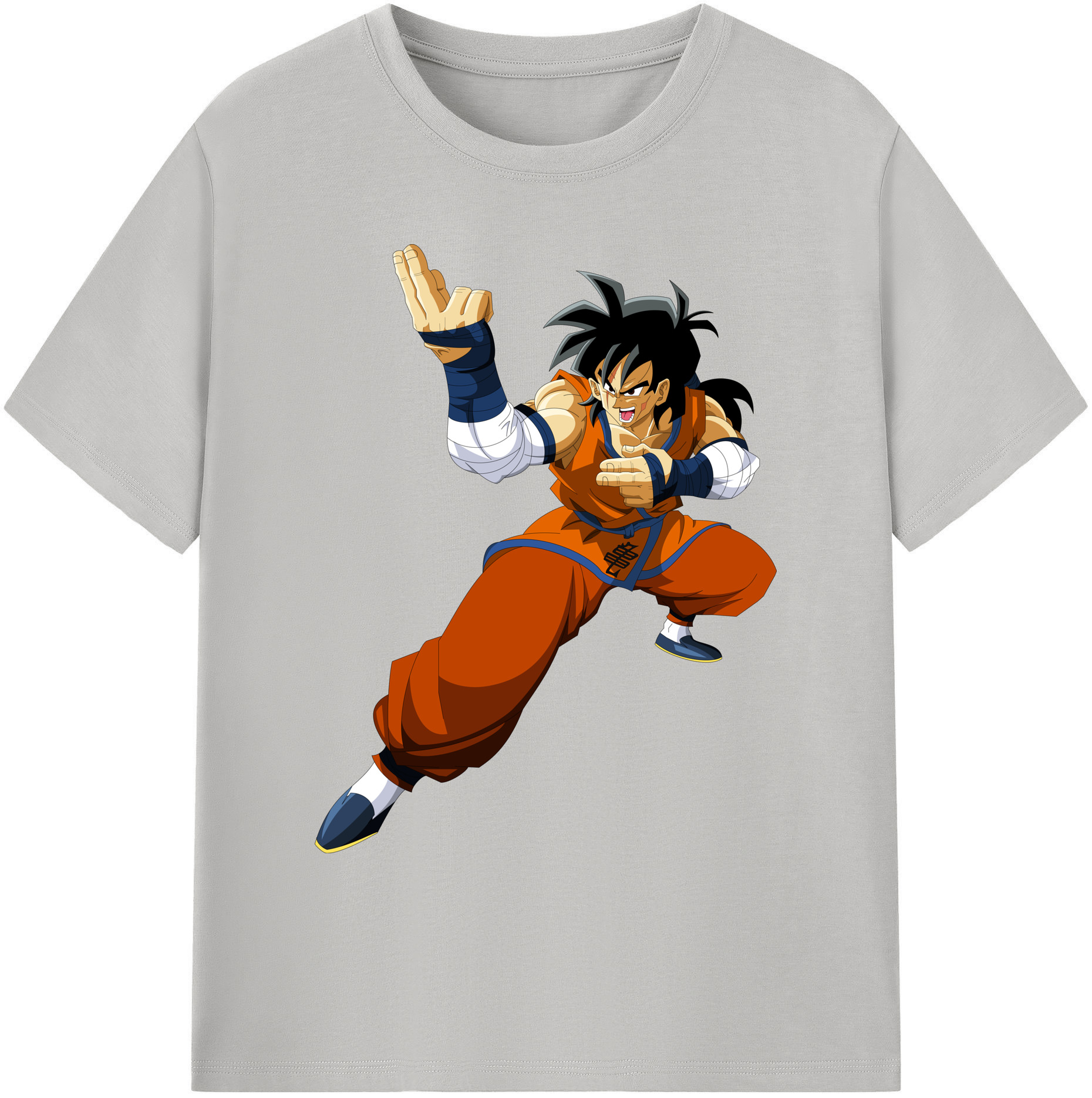 （画像用） ドラゴンボール ヤムチャ DRAGON BALL Yamcha 綿100％ メンズ半袖Tシャツ｜肌触りやわらか＆通気性