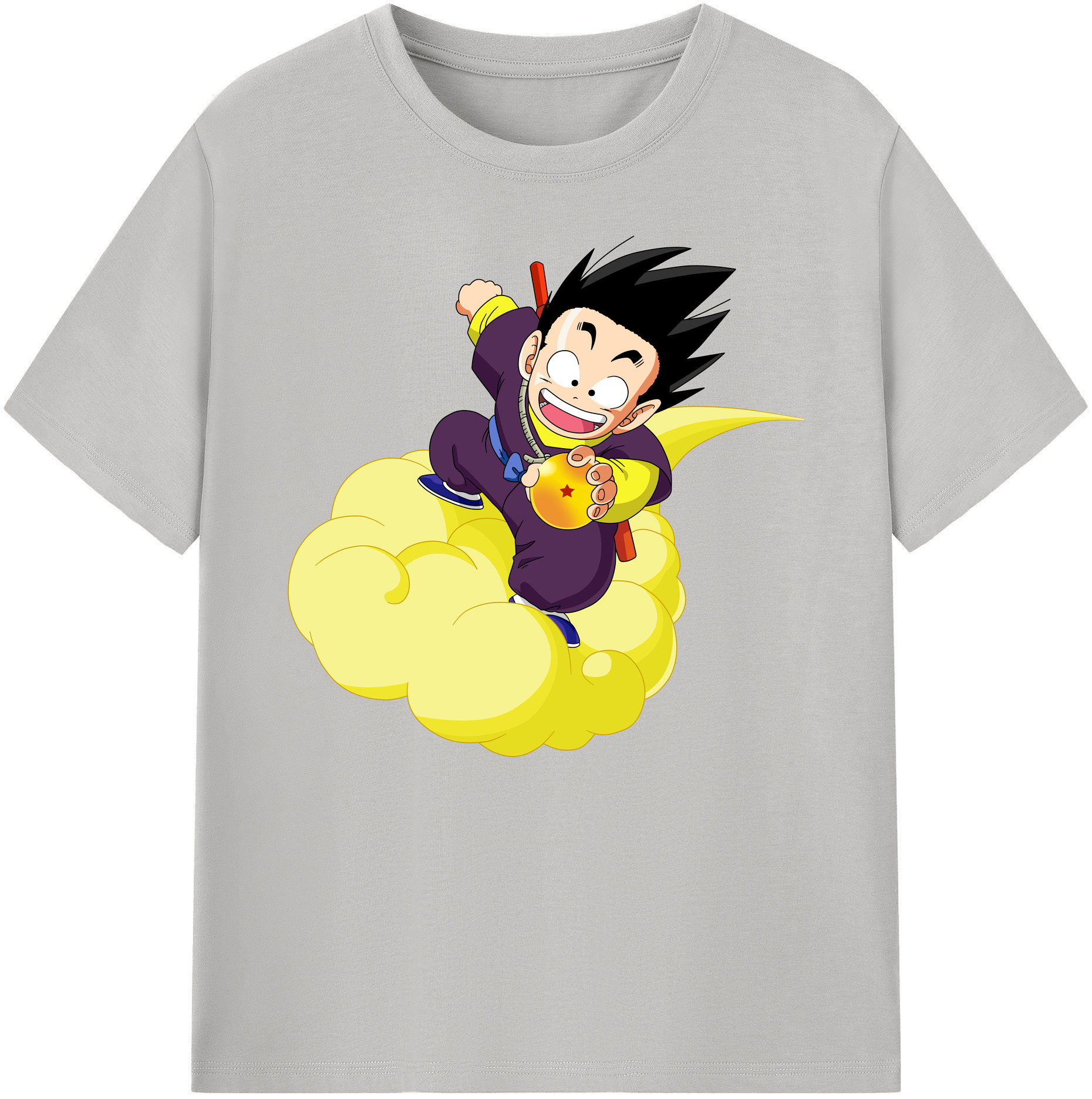 （画像用） ドラゴンボール 孫悟空（そん ごくう）Son Goku カカロット DRAGON BALL Kakarotto 綿100％ メンズ半袖Tシャツ｜肌触りやわらか＆通気性